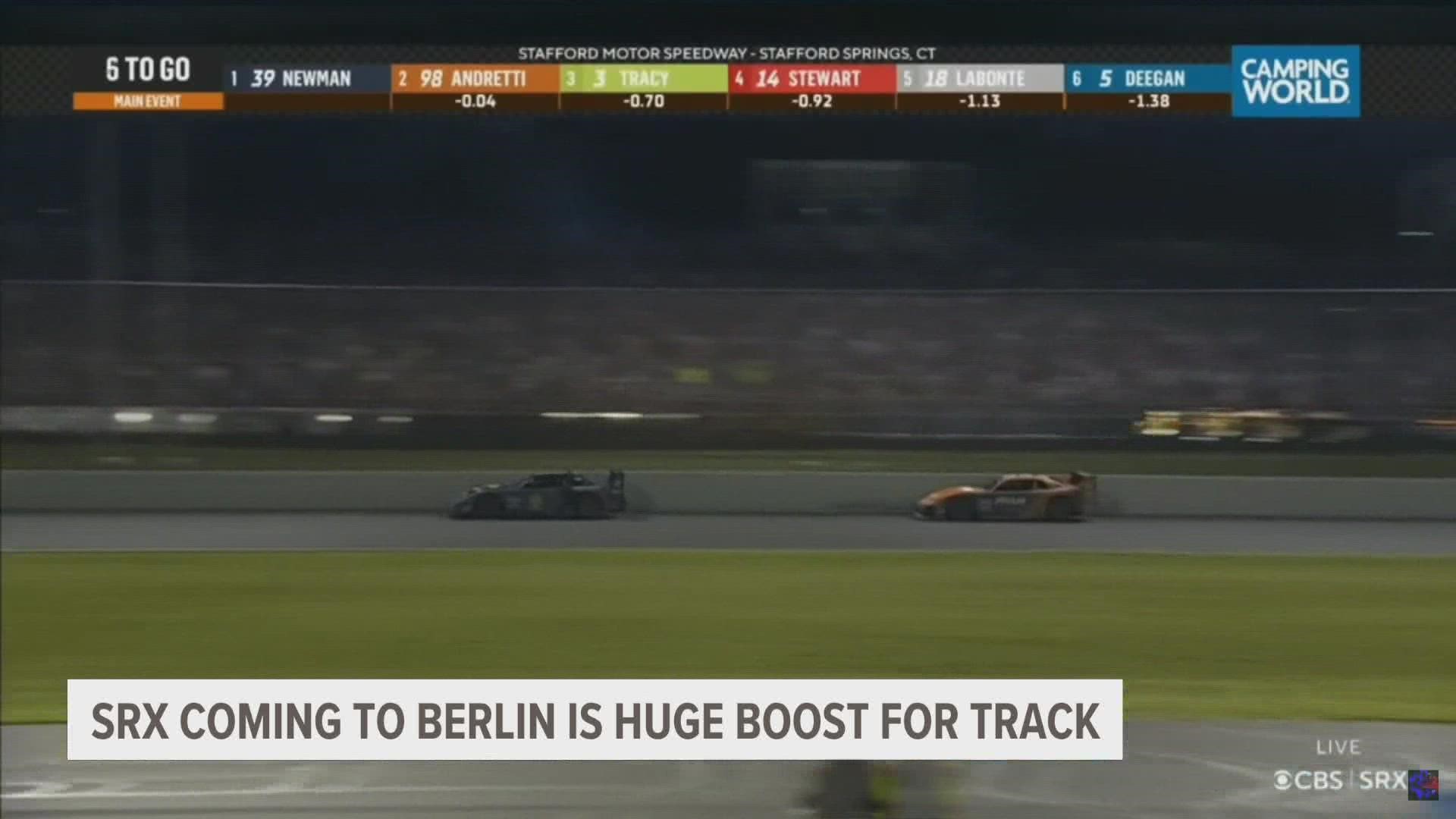 Next summer, Berlin will be one of the six stops on the tour and track GM Jeff Striegle says it'll be one of the biggest nights in the tracks history.