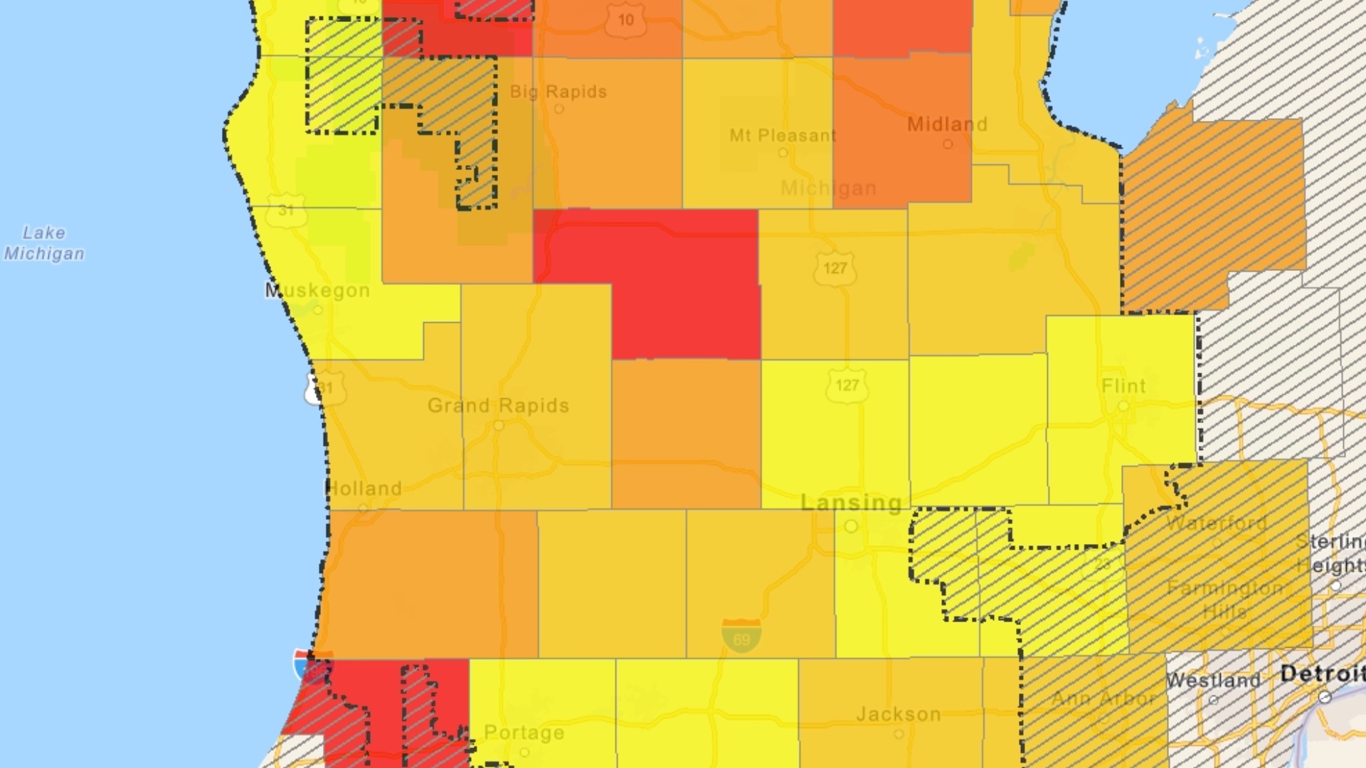 Thousands without power following high winds in Michigan | wzzm13.com