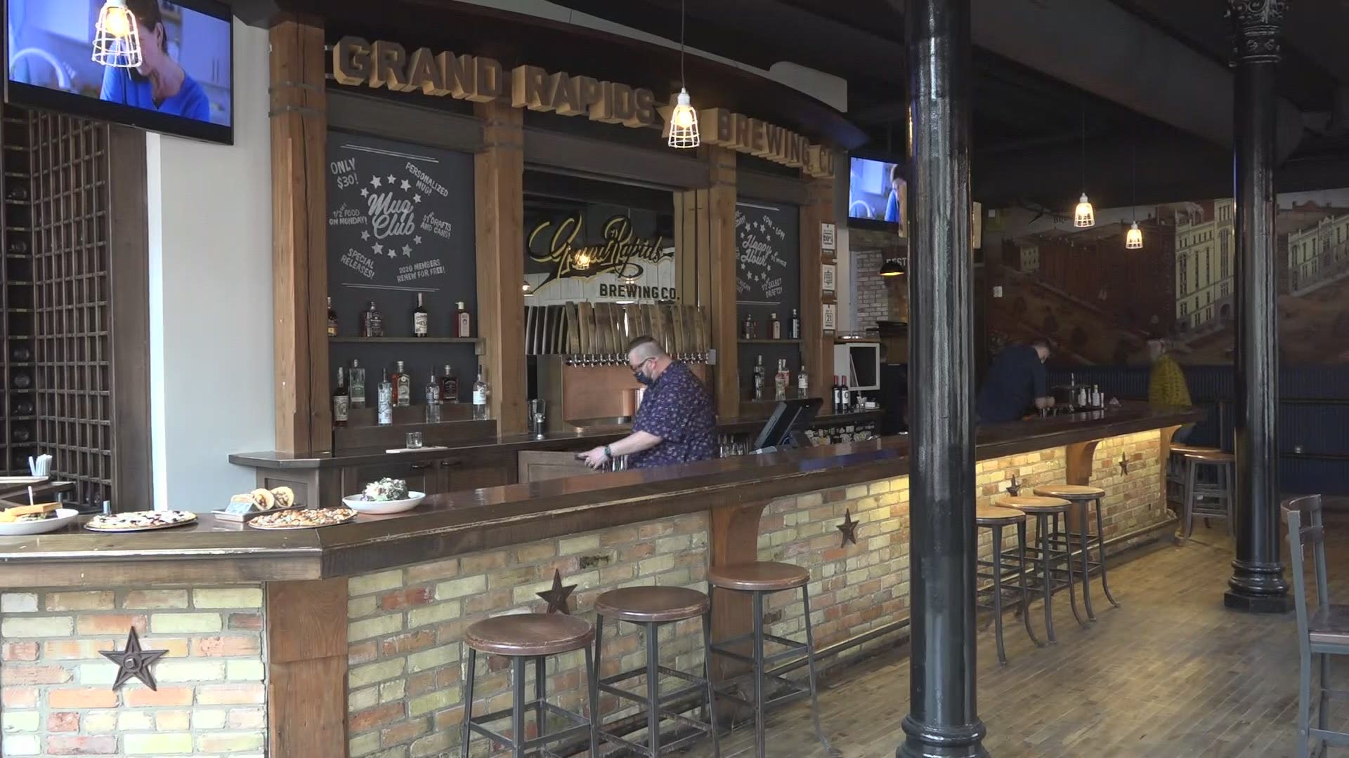 The Grand Rapids Brewing Company took the pandemic as an opportunity to revamp its menu and interior.
