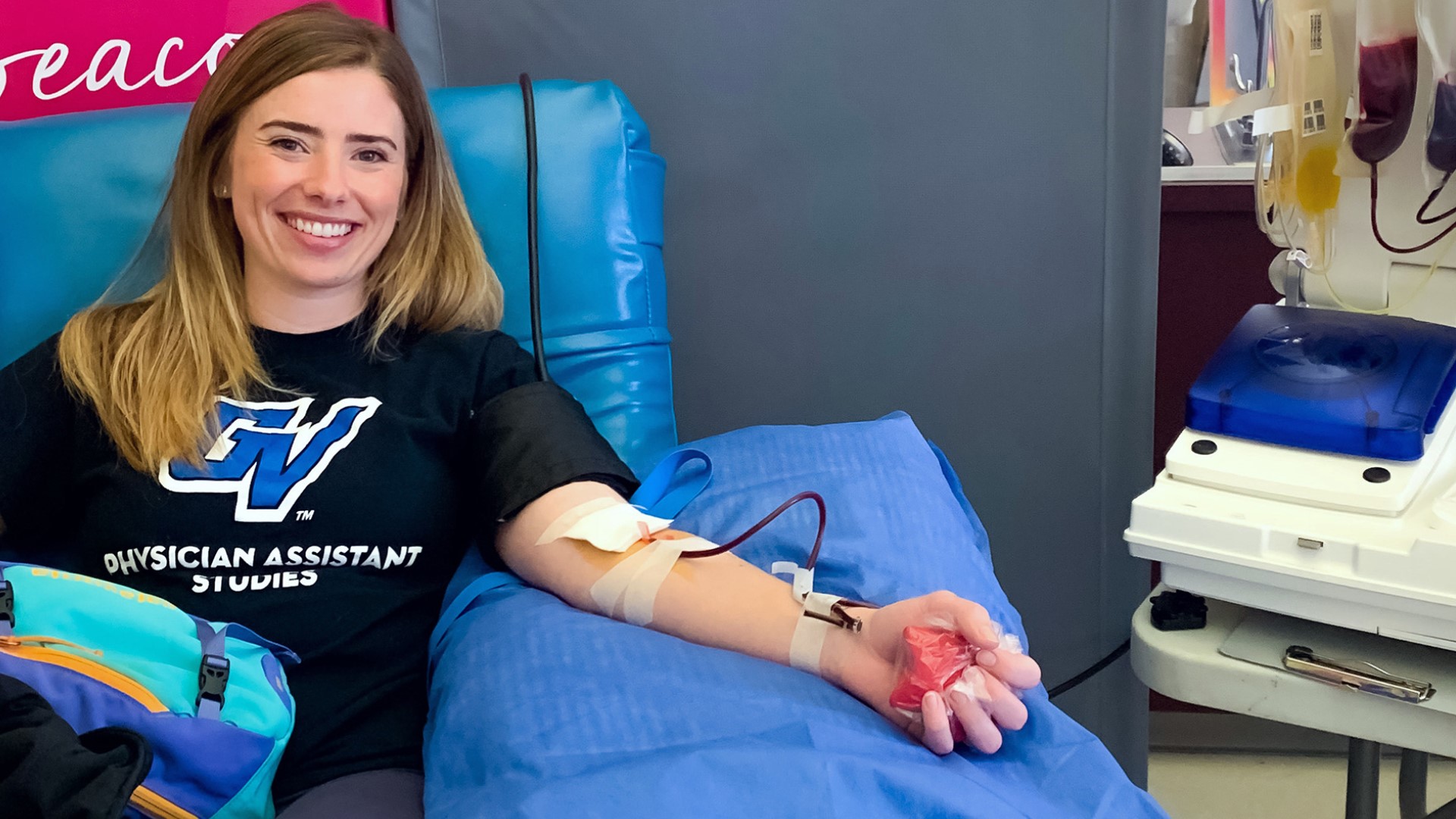 A Grand Valley State University graduate student has recovered from COVID-19, and now she is donating her plasma in order to help others survive the disease.