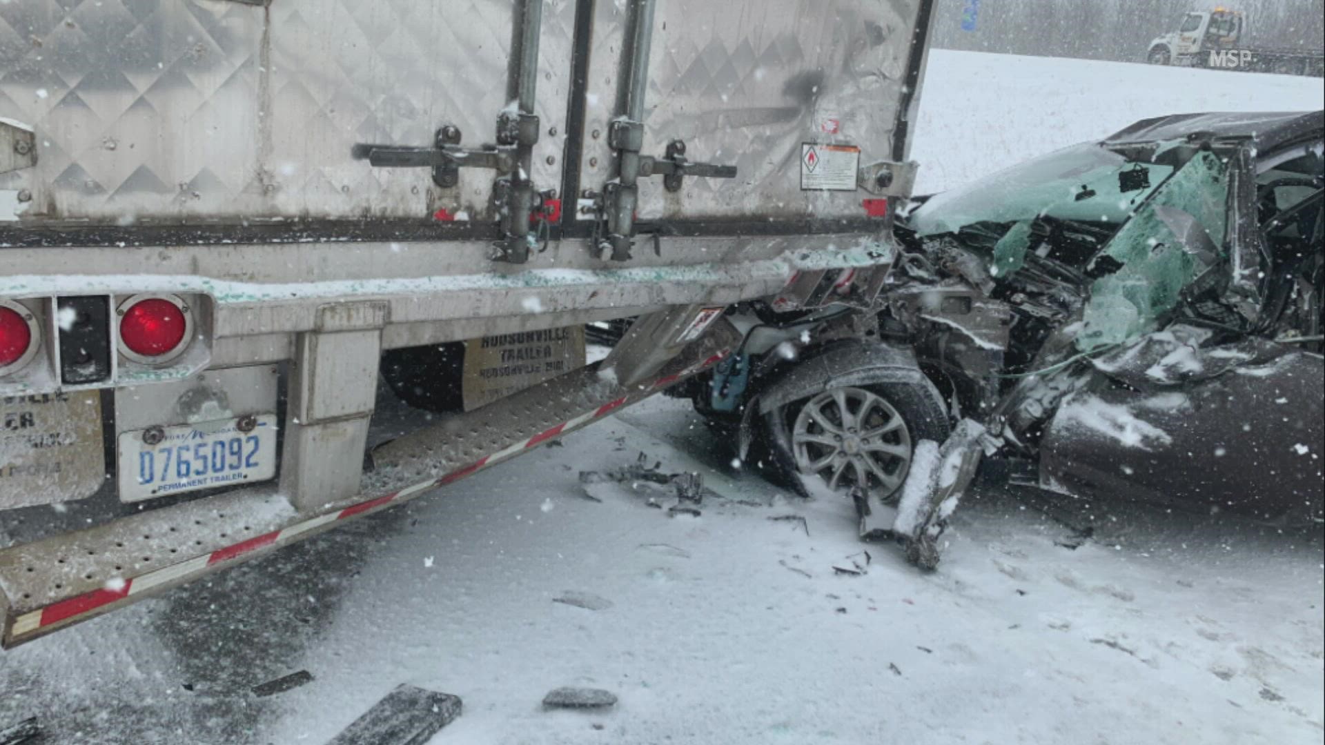 Michigan State Police have stayed busy with multiple crashes on southbound US-131 Wednesday.