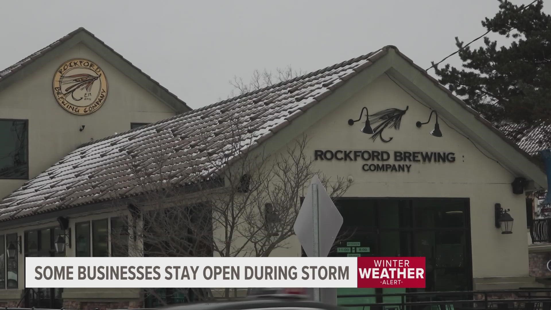 Many businesses in West Michigan closed early Wednesday night, and others didn't open at all.