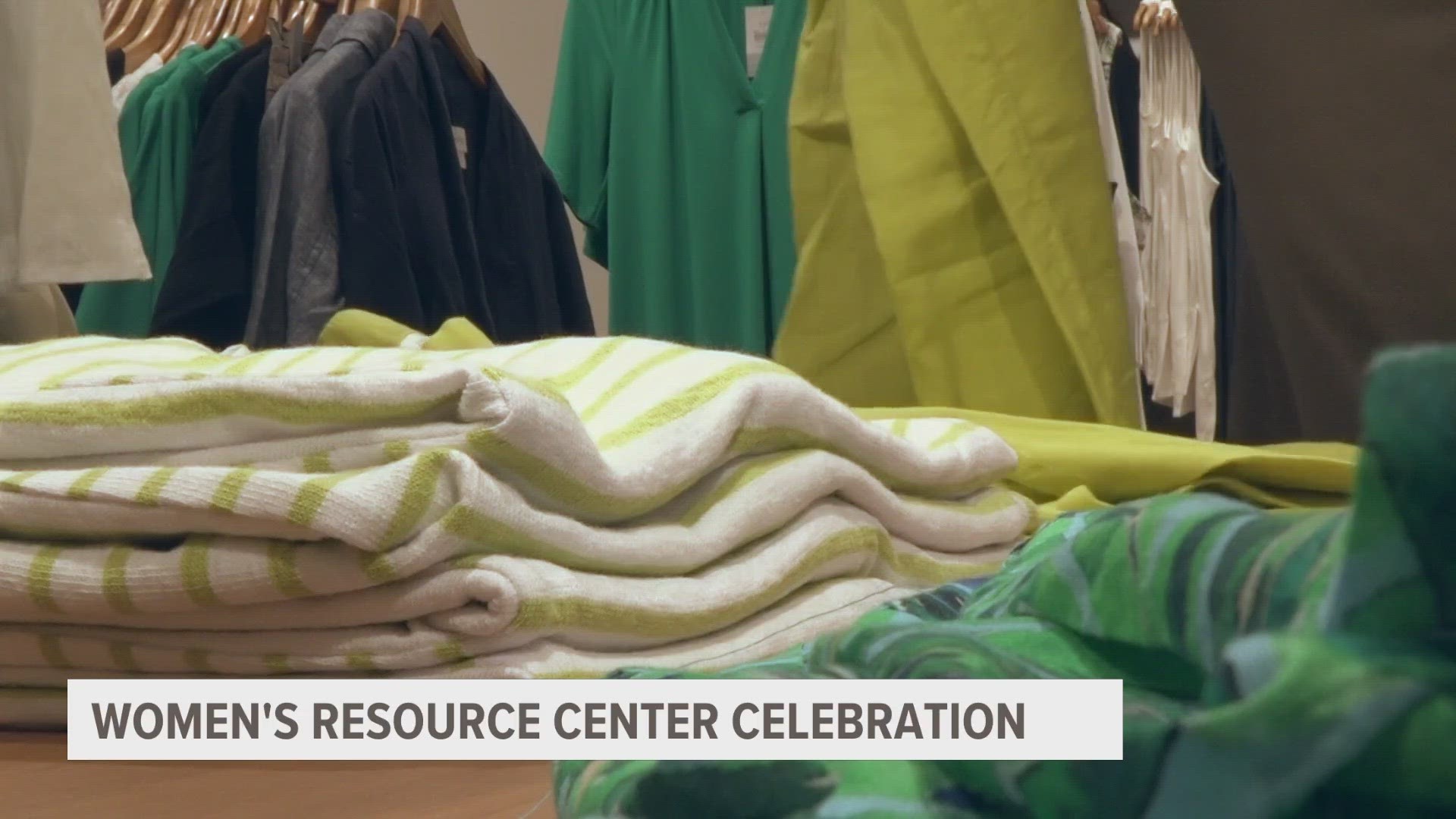 The Women's Resource Center in Grand Rapids is celebrating its 50th anniversary with $35,000 worth of new clothes donations from Woodland Mall stores.