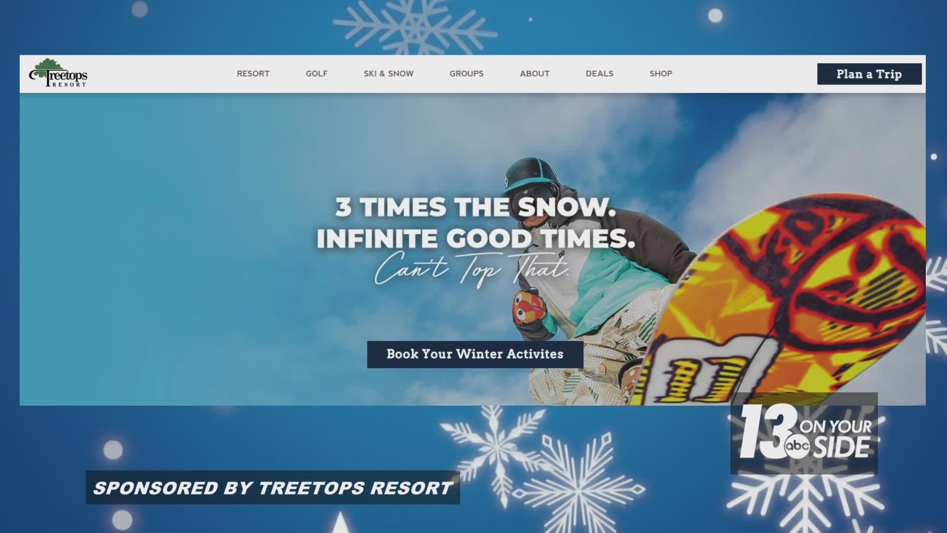 There is an assortment of lodging options available. Book your Treetops Resort vacation at www.Treetops.com.