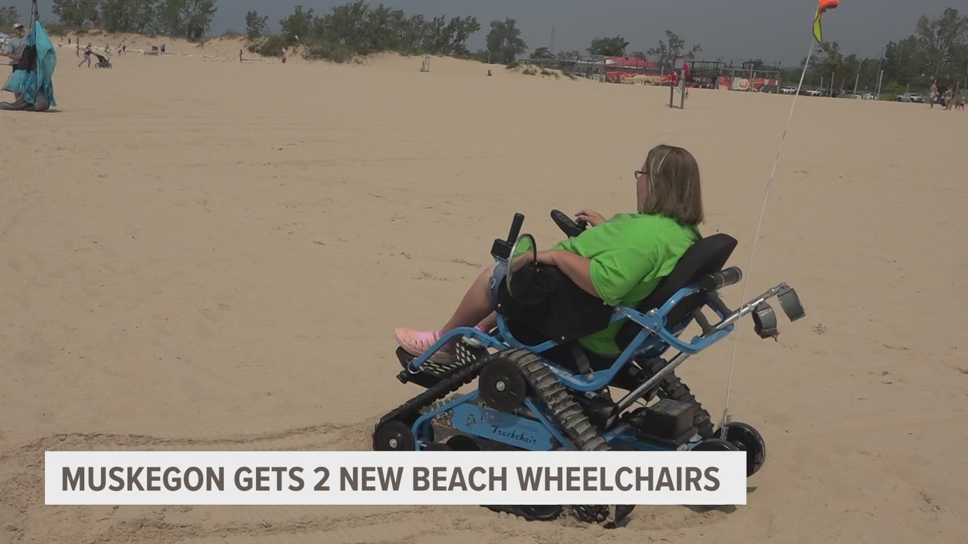 There are two new beach wheelchairs that can be reserved at locations along the lakeshore which are free for public use.