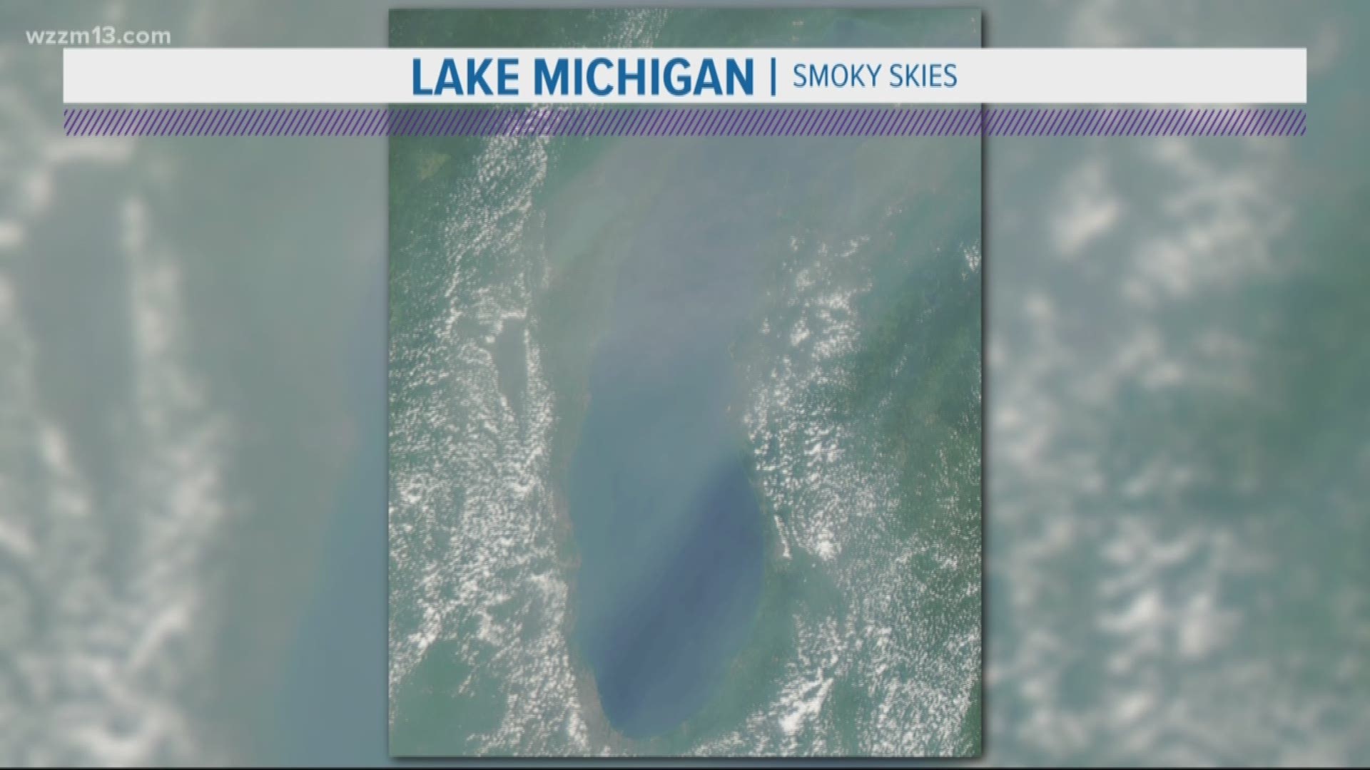 Wildfire sends smoke to Michigan