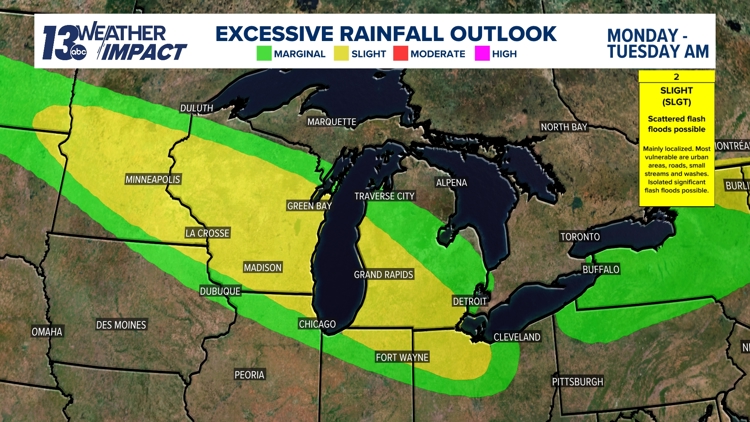 Soaking, heavy rain expected across West Michigan | wzzm13.com