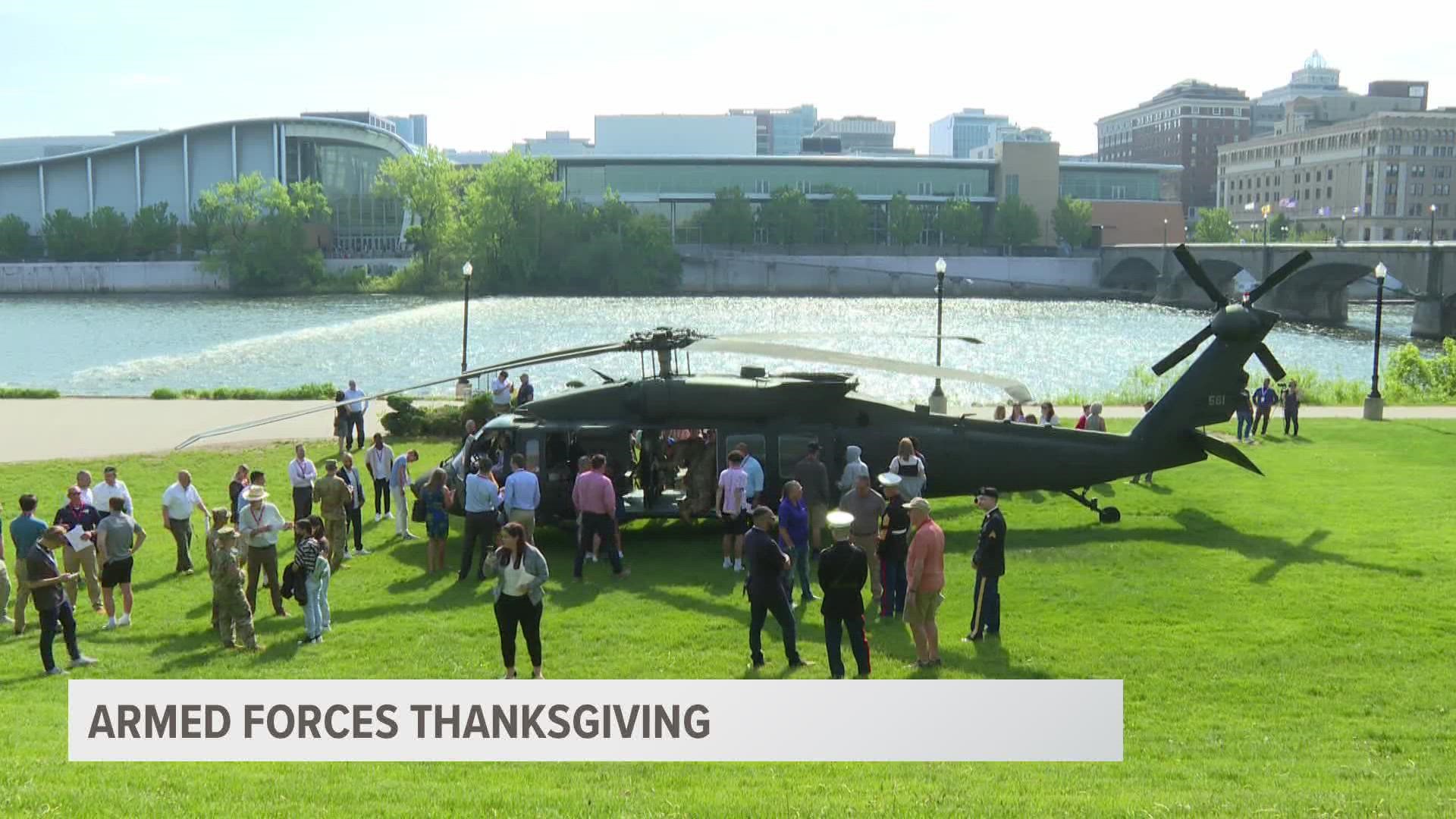 Friday marked the 7th annual Armed Forces Thanksgiving at the JW Marriott in Grand Rapids.