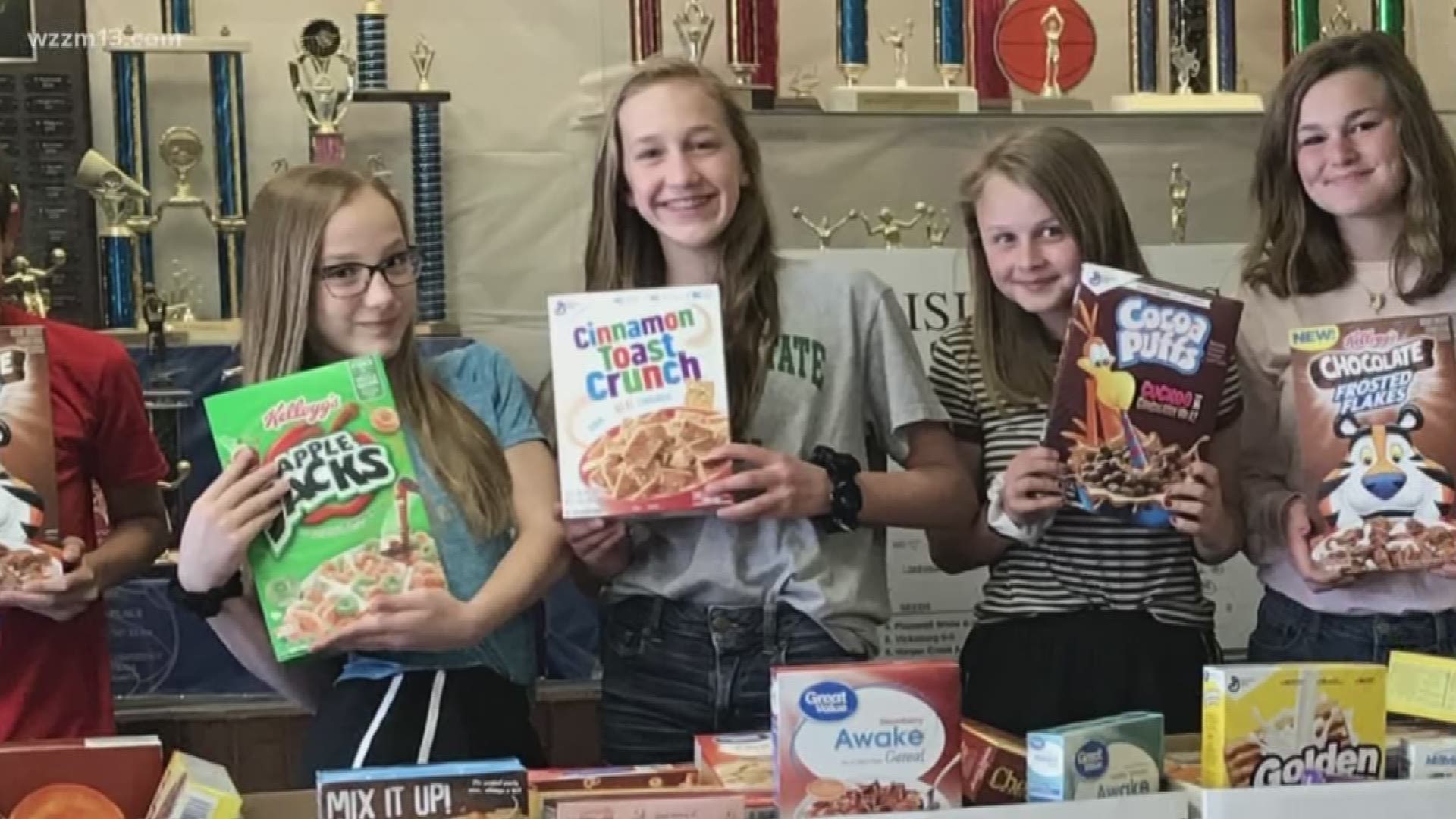 The cereal drive aims to fight food insecurity.