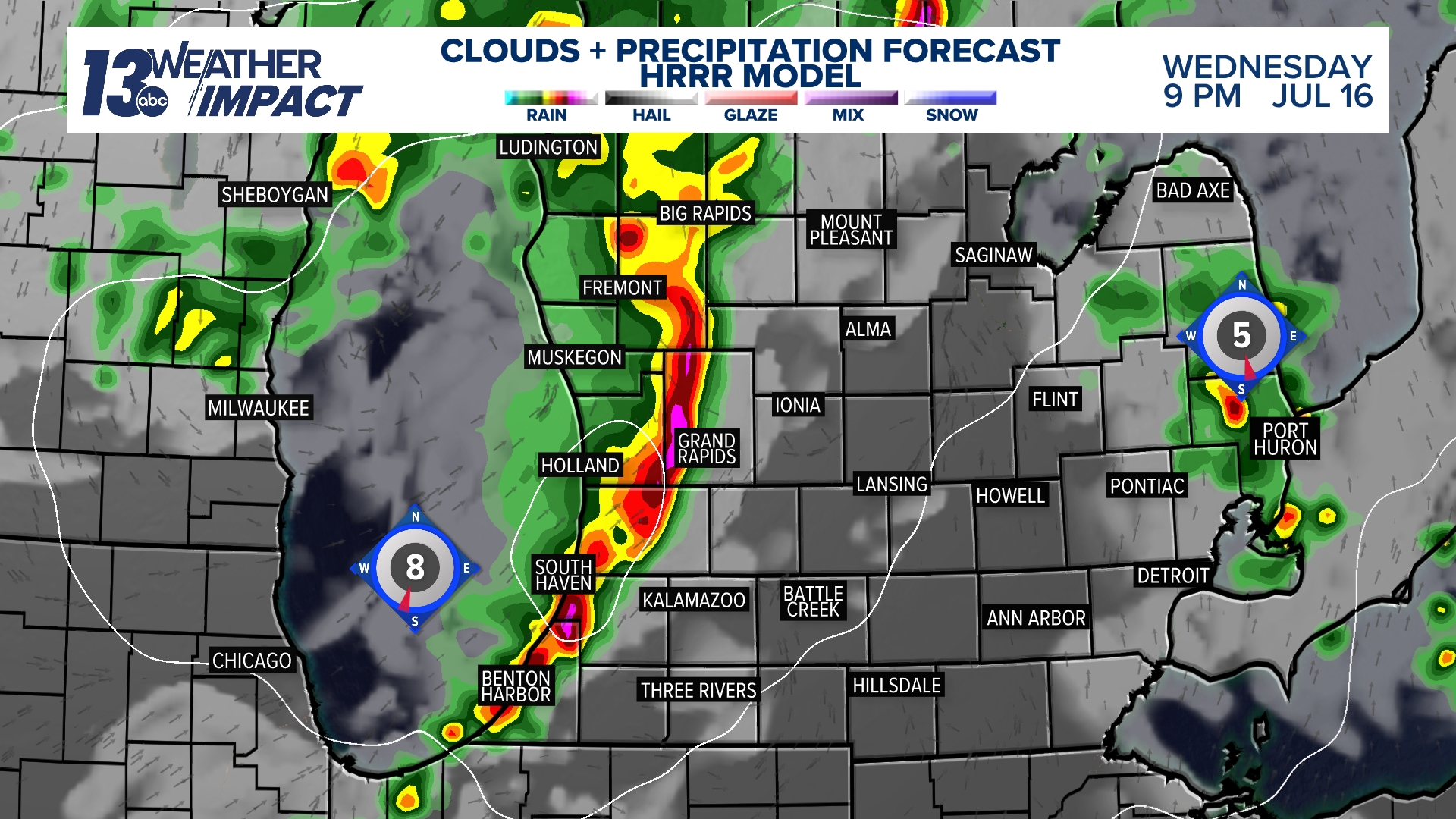 West Michigan braces for strong to severe evening thunderstorms ...