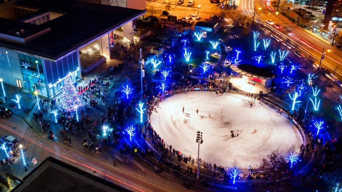 Rosa Parks Circle ice rink to open Friday with health and safety protocols in place