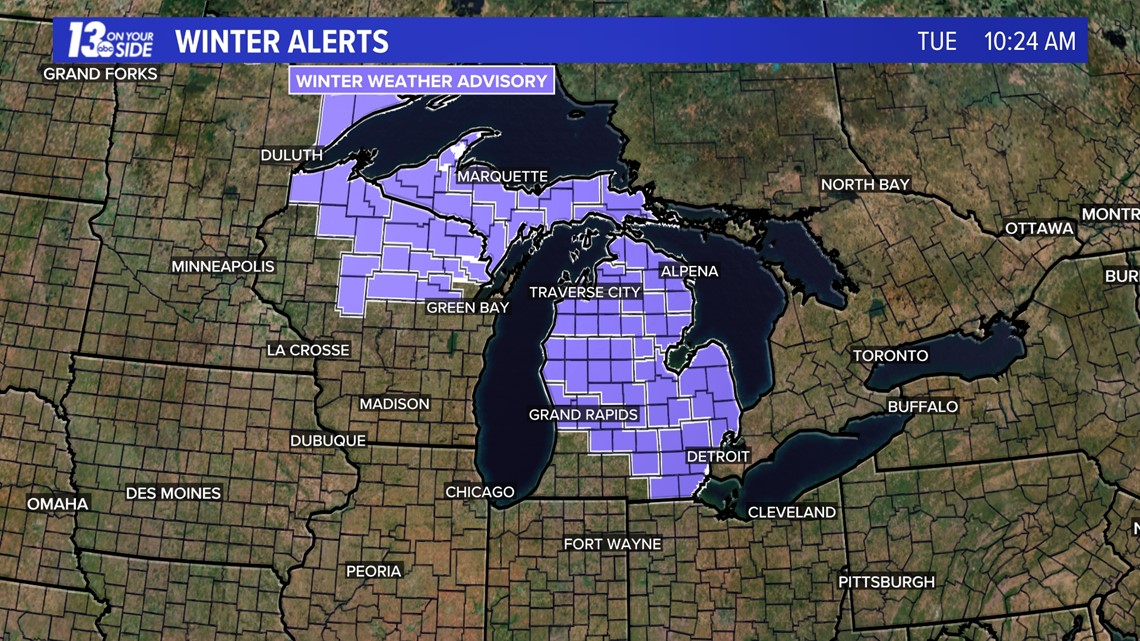 Wintry mix expected in West Michigan - Vimarsana News
