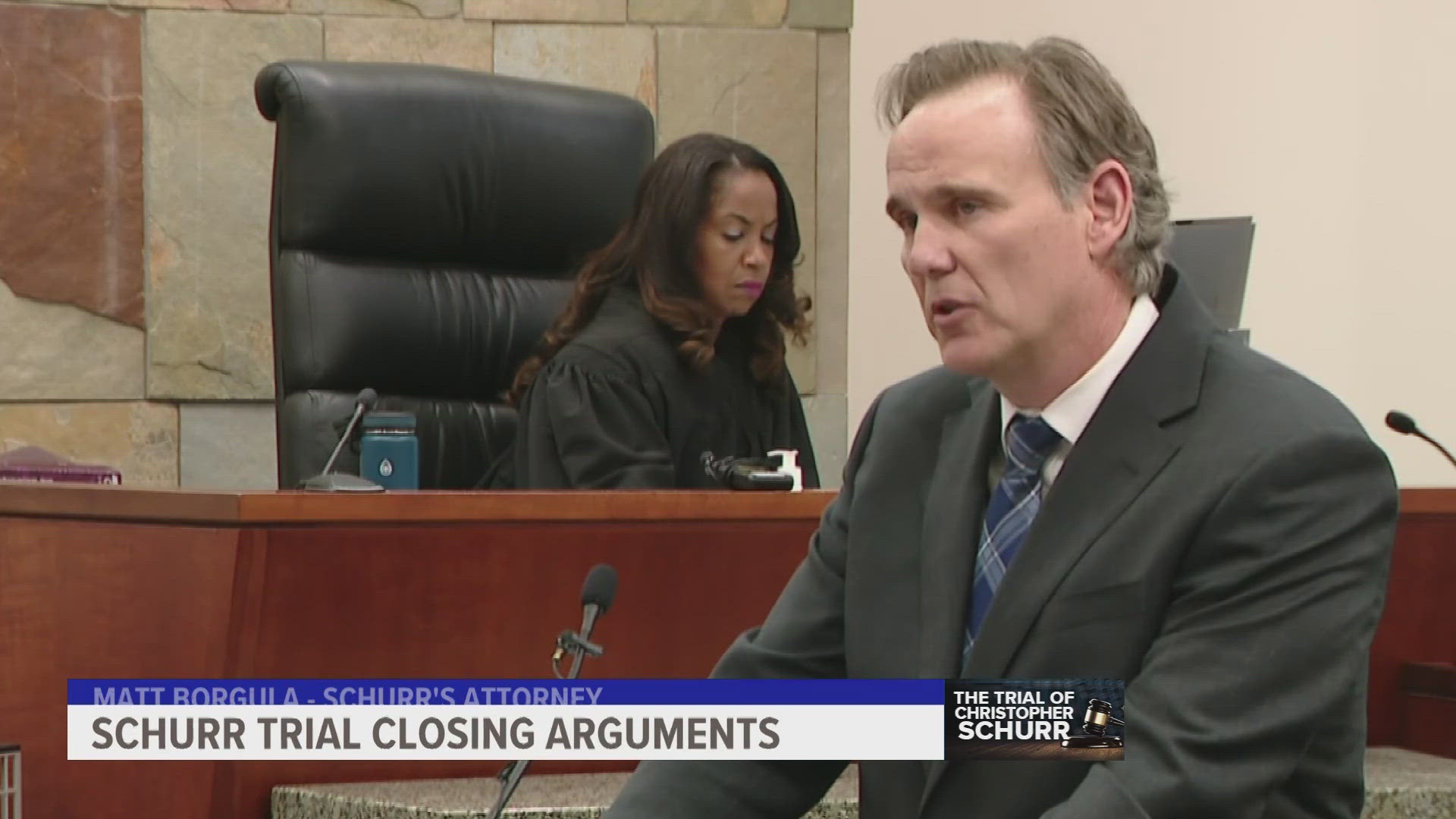 Closing arguments were made Monday morning and the jury deliberated for the rest of the day before wrapping up. Deliberations resume Tuesday.