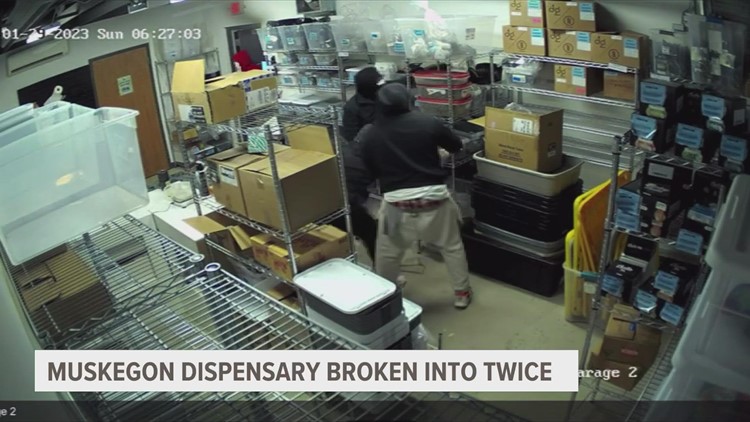 Muskegon marijuana dispensary has thieves break into store two nights in a row this week