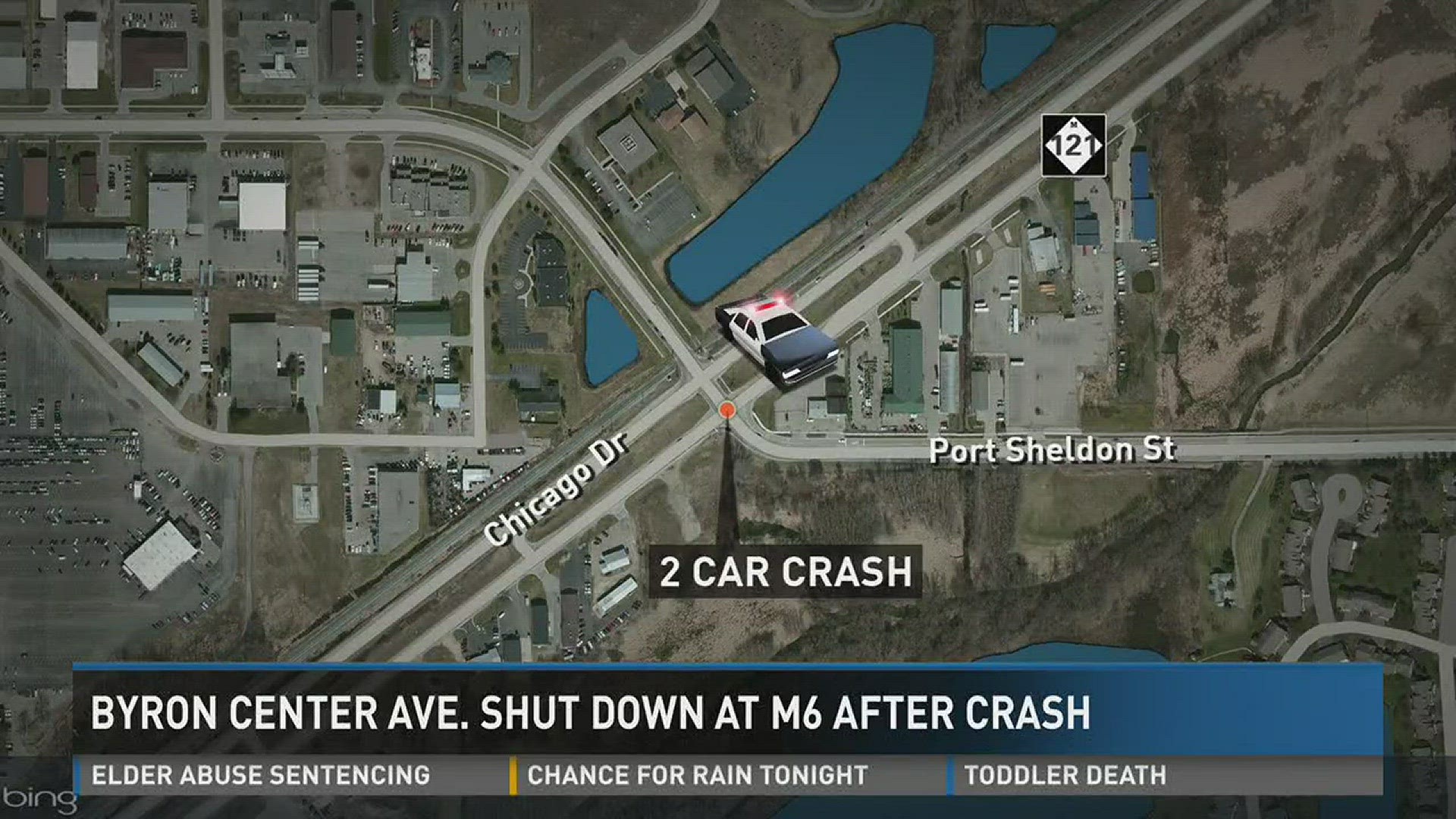 Our crew on the scene says it appears two vehicles hit head on.