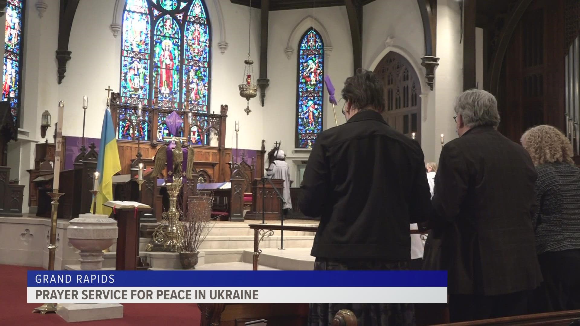 Leaders from about 10 different clergies and faiths in West Michigan joined the service.