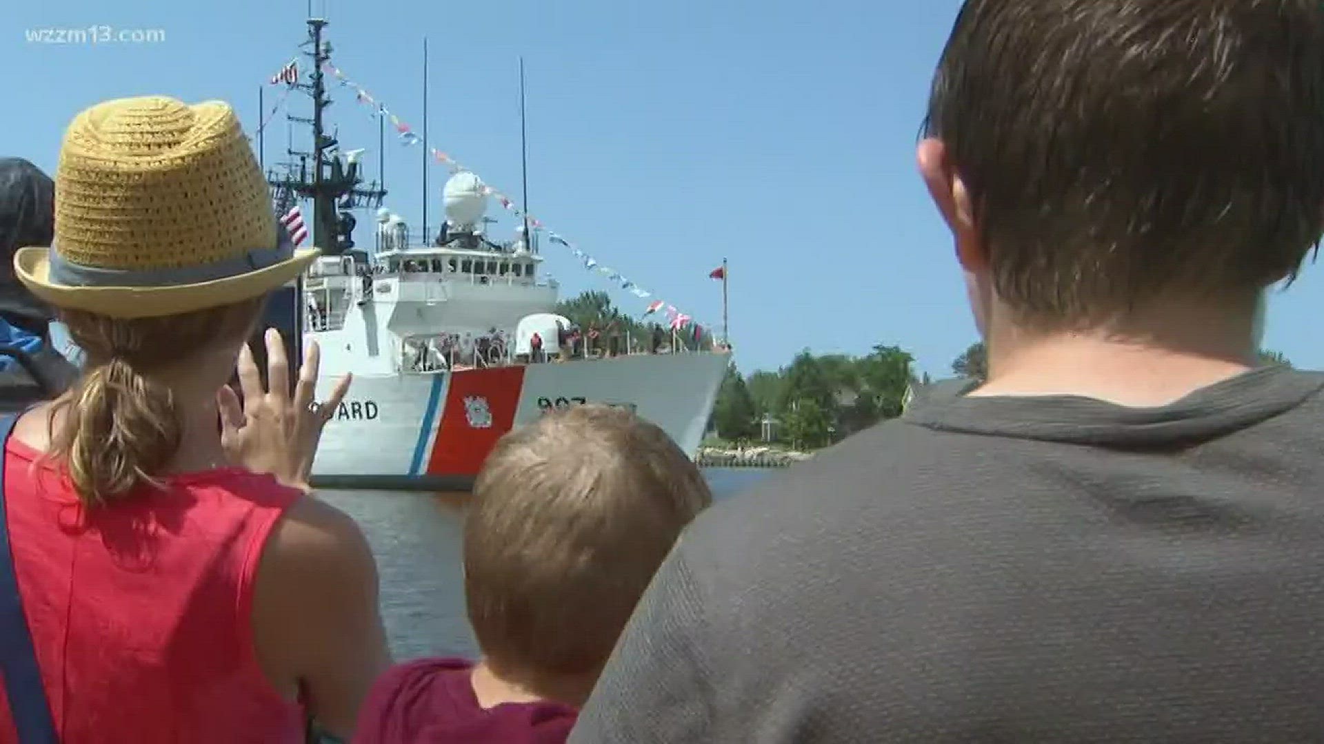 Coast Guard Festival's parade of ships