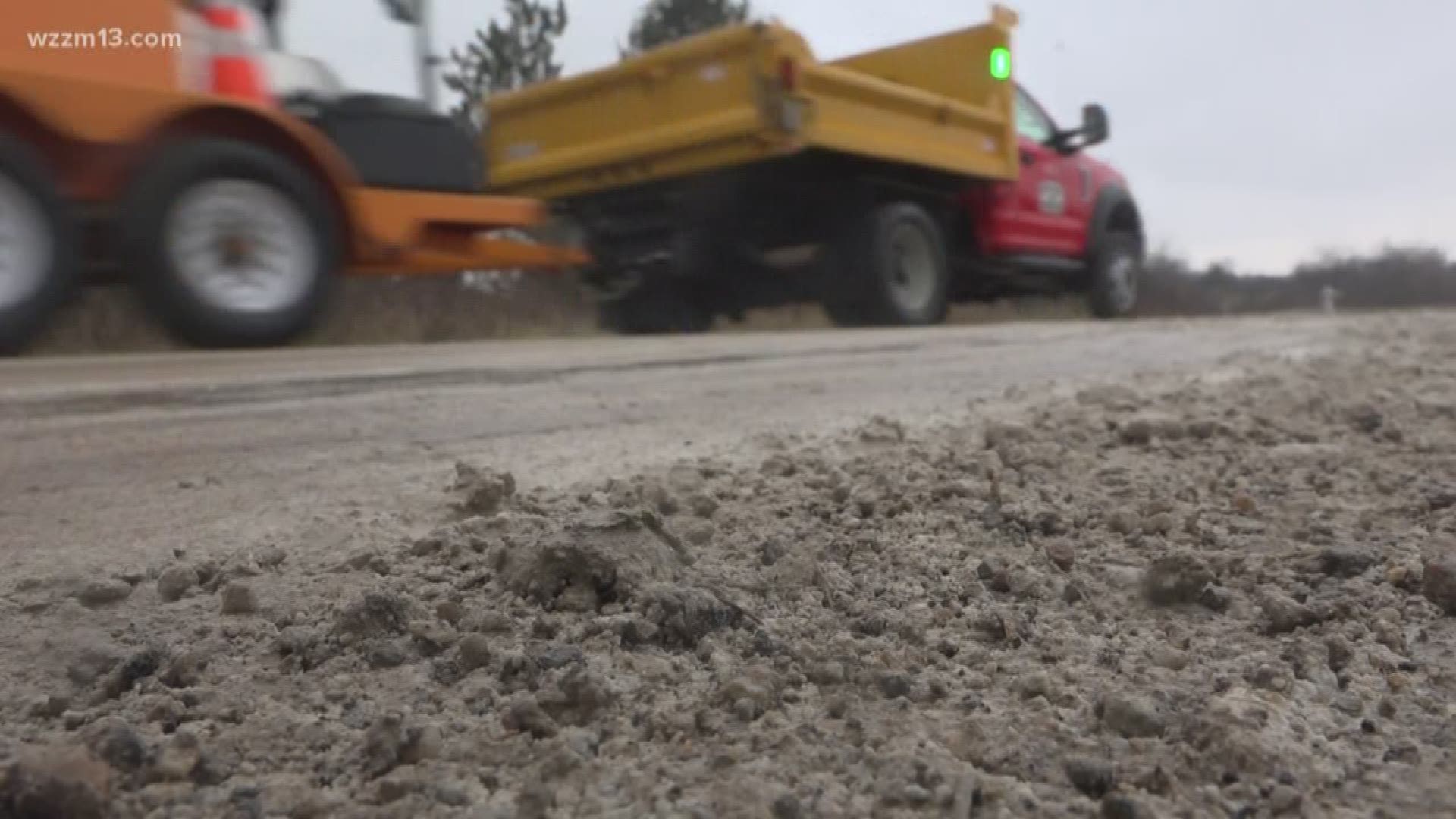 Ottawa County road damaged by farm equipment