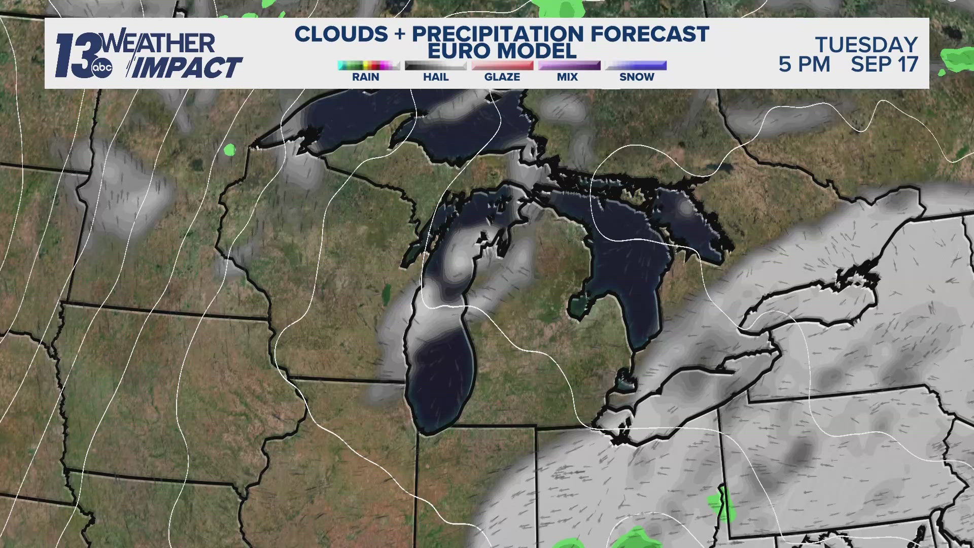 Unseasonably warm weather continues with no rain in the forecast into late September.