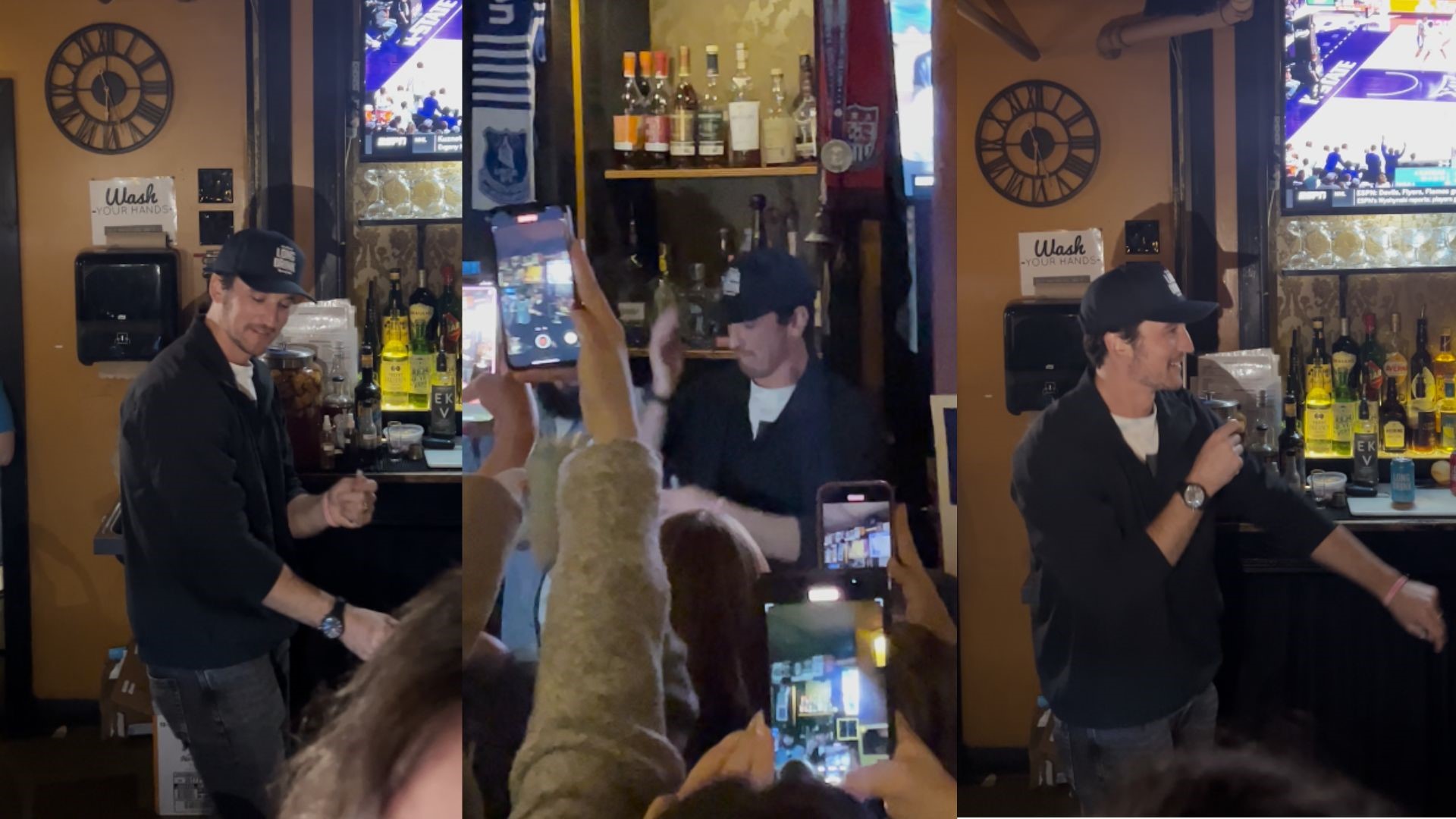 The a-list movie star danced to the iconic Top Gun song, spurring a now-viral Tik Tok filmed at SpeakEZ in Grand Rapids.