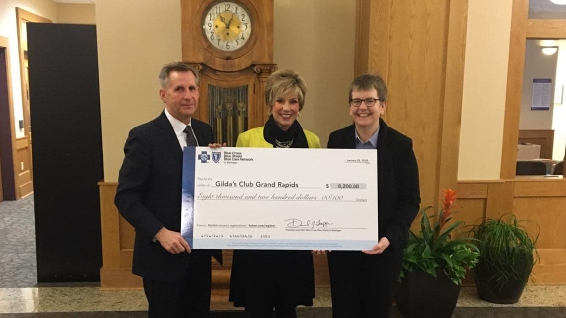 Gilda Cooking Show Gilda s Club receives 8K donation wzzm13 com