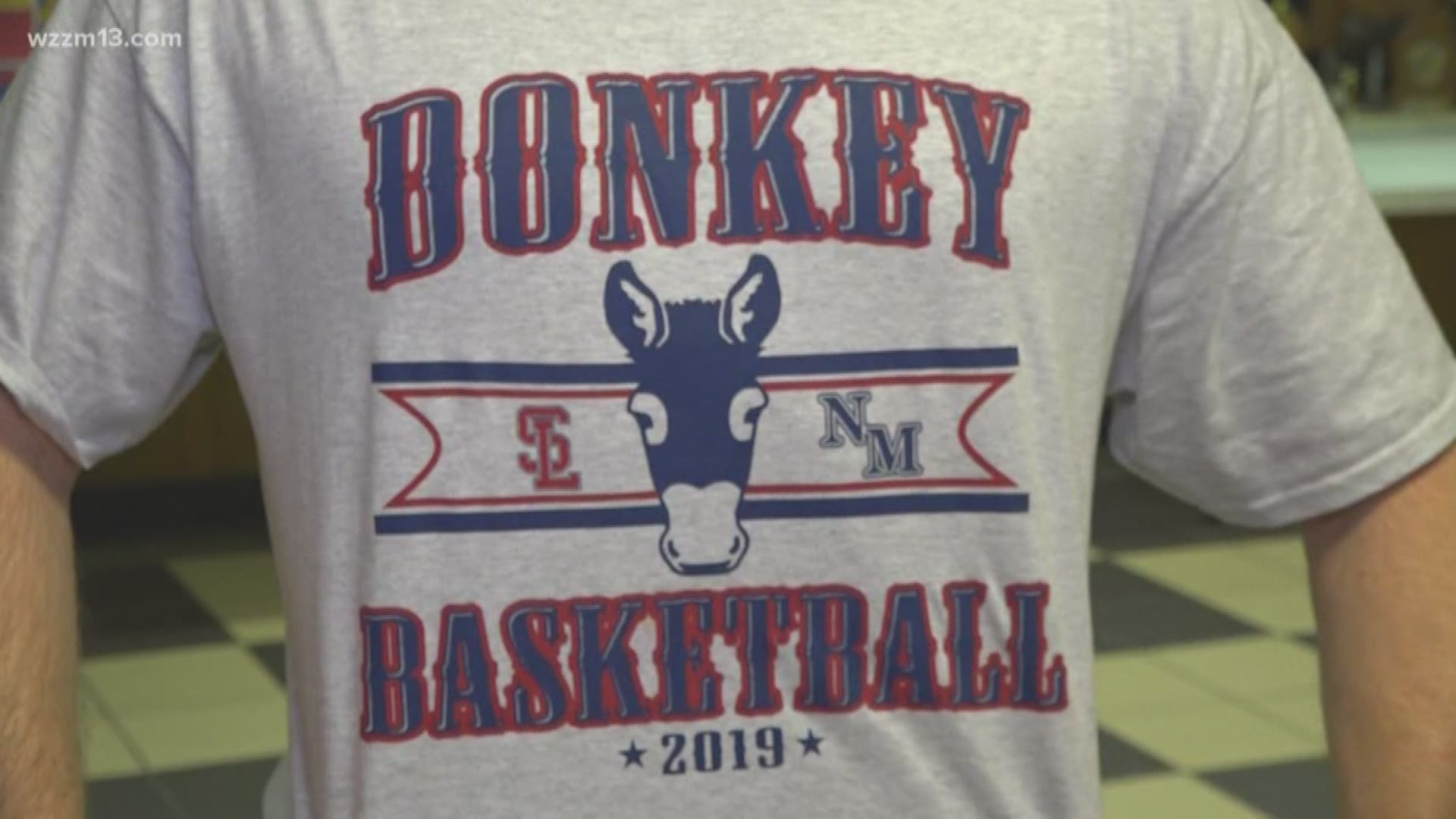 People rode donkeys and played basketball in Muskegon all for a good cause.