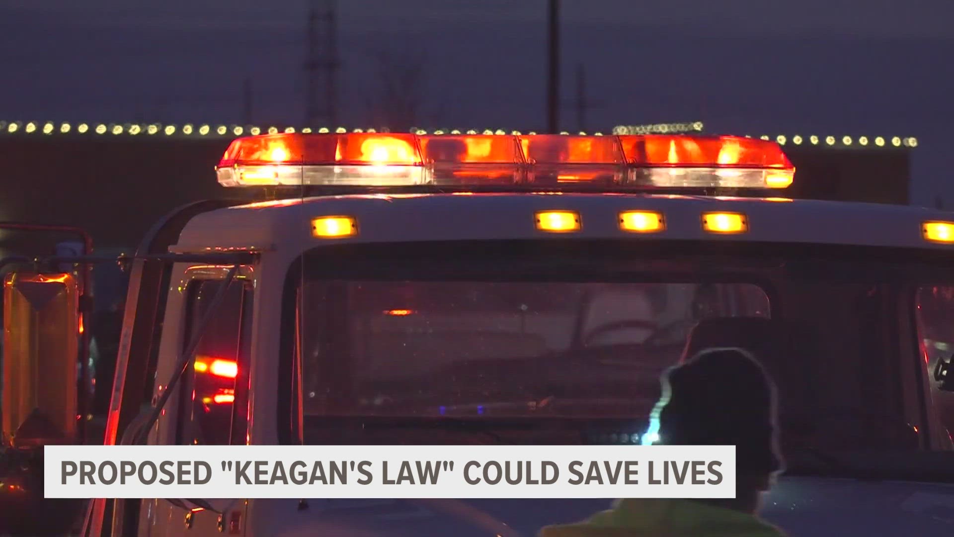 Keagan Spencer was a third generation tow truck driver from Hastings. A bill, nicknamed "Keagan's Law", hopes to put blue flashing lights on top of wreckers.