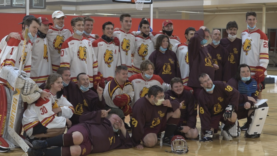 Special Olympics athletes hit the rink against Ferris State's