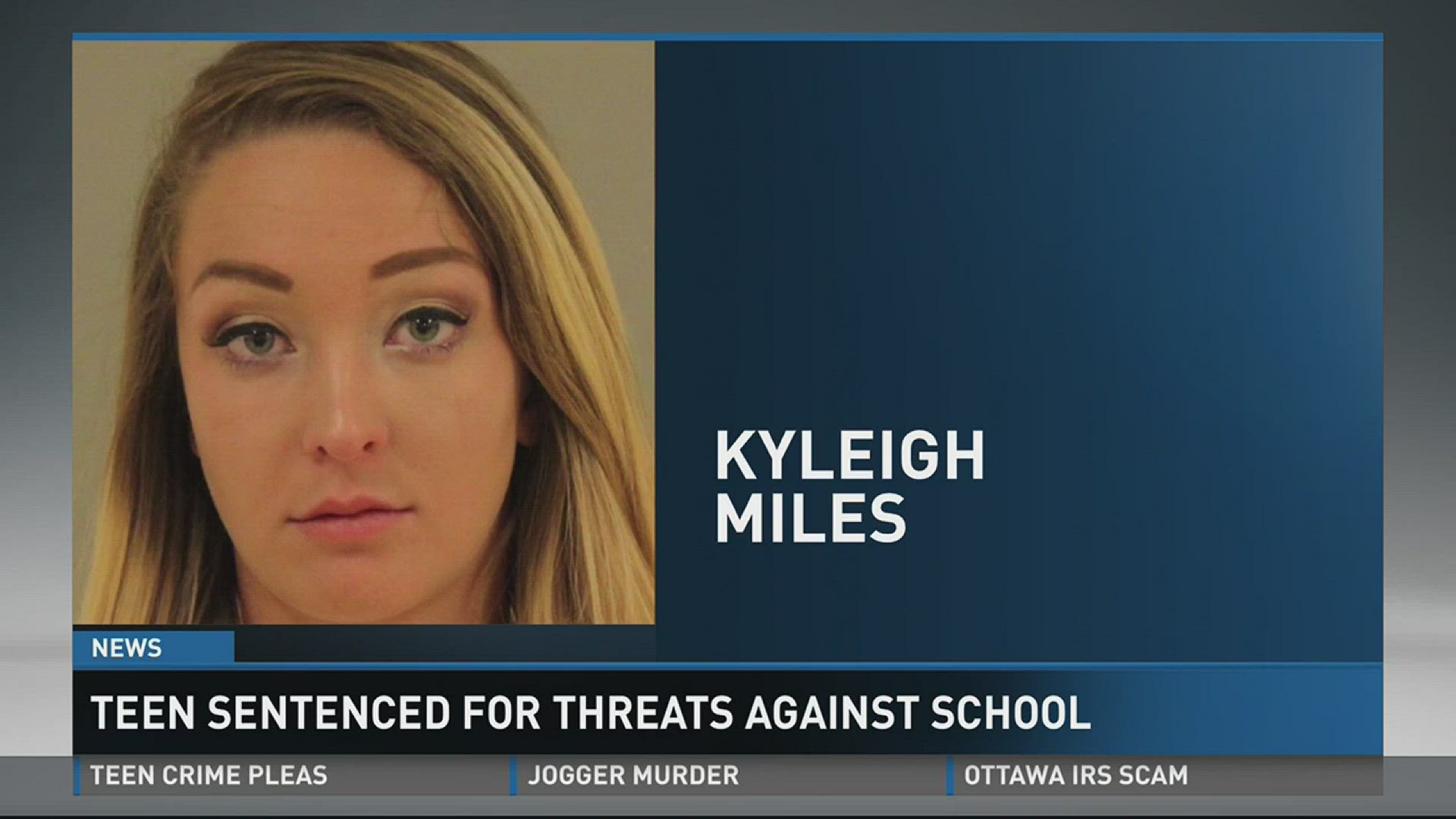 Kyleigh Miles, 17, admitted to making the threat because of bullying.