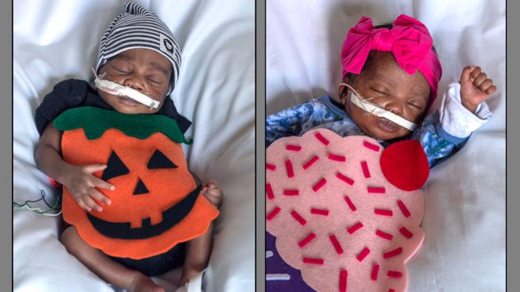 PHOTOS: UofL Health celebrates Halloween with newborns
