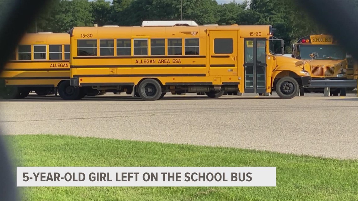 5yearold Wayland girl left on school bus for 1.5 hours while parents