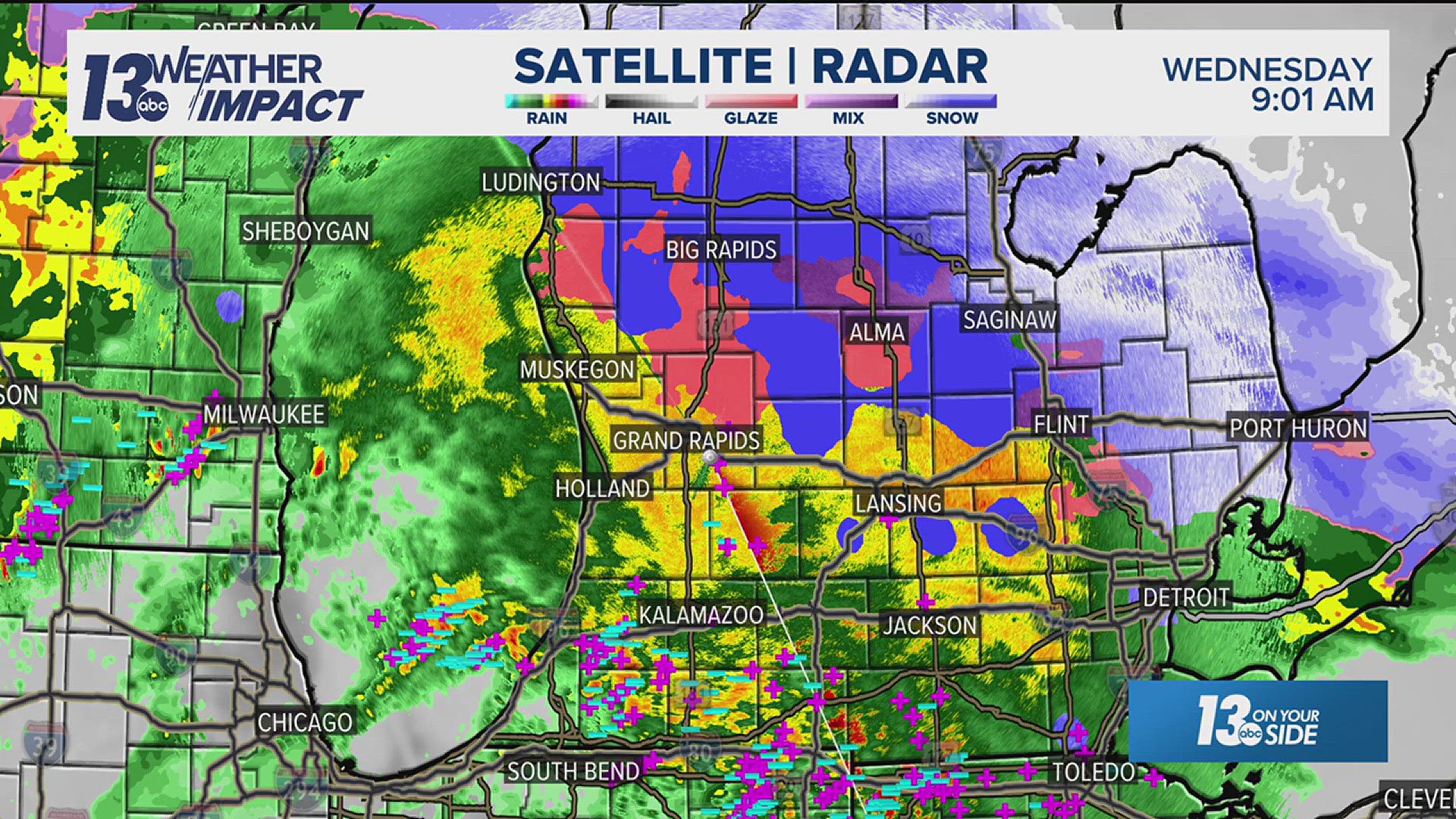 Chief Meteorologist Samantha Jacques shares a 9 a.m. weather update. 