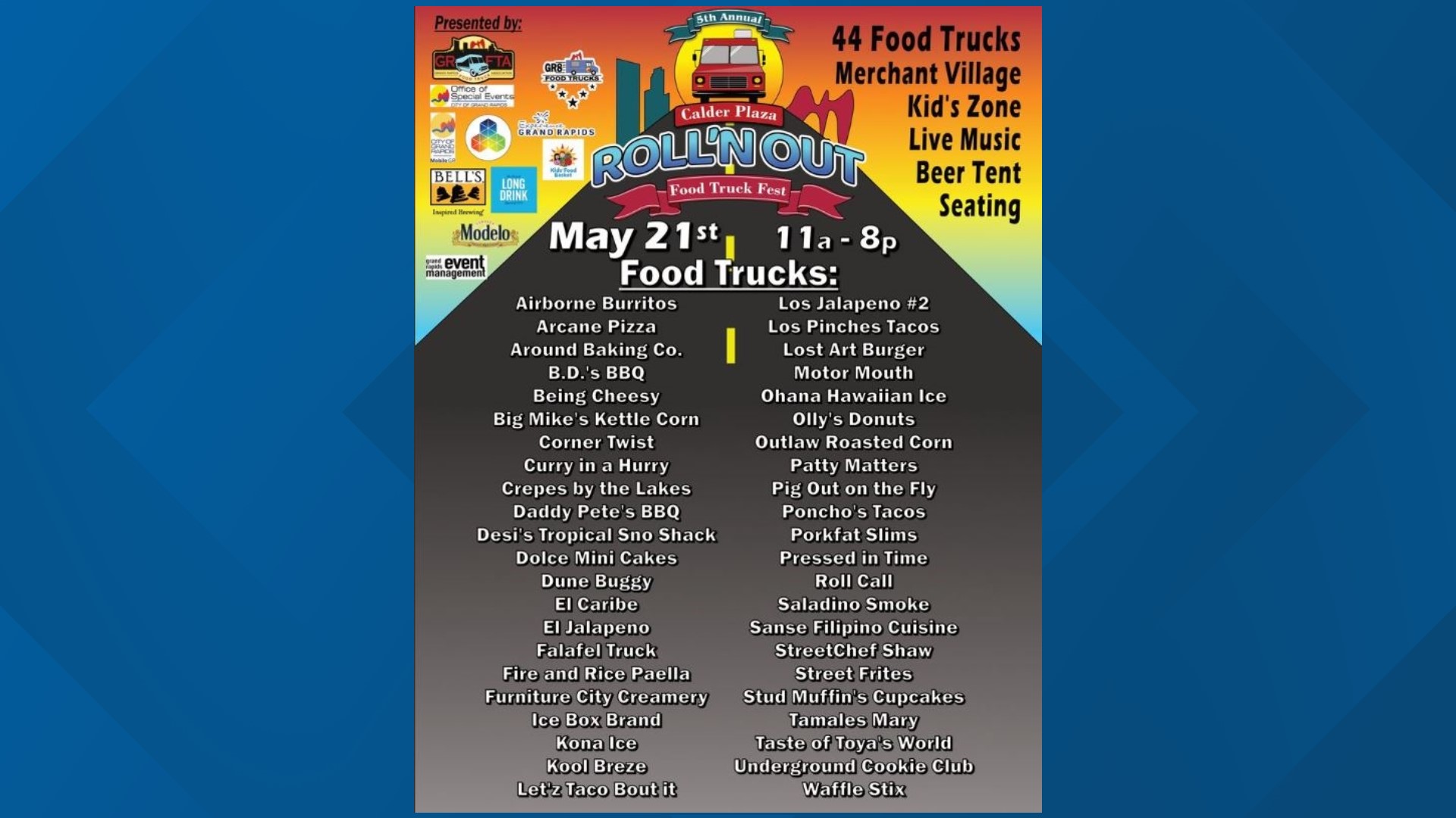 The Roll 'N Out Food Truck Festival celebrates the beginning of food truck season in West Michigan.