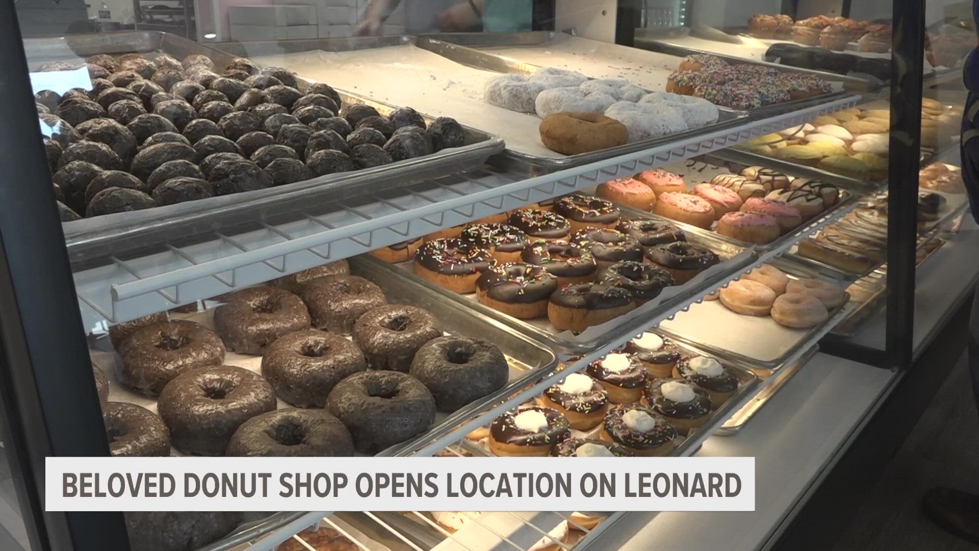 13 On Your Side's Nate Belt and Riley Mack test out Sprinkles donuts in honor of their grand opening of their first Grand Rapids location.