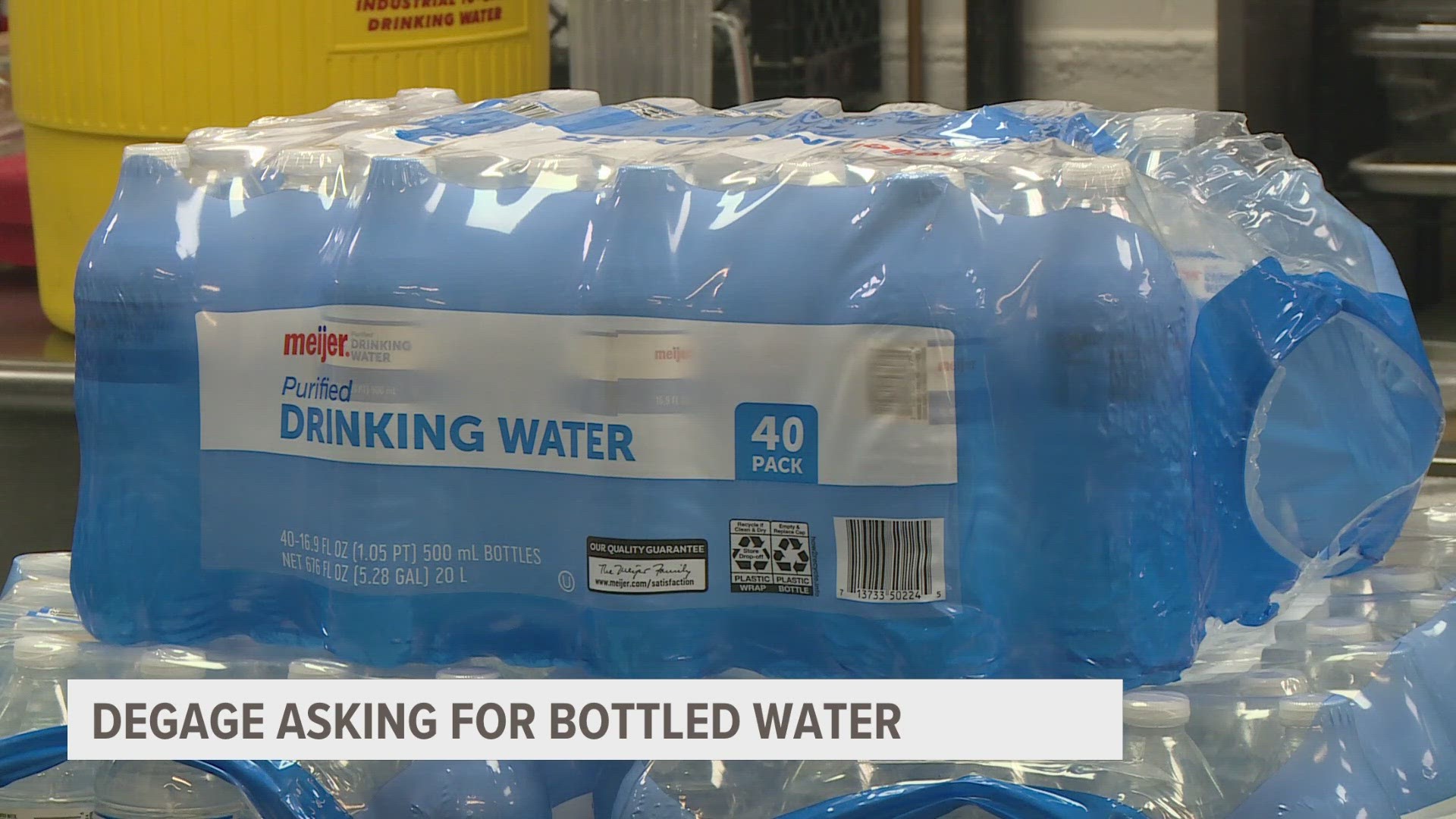 Degage ministries is asking for help with bottled water donations amid the water boil advisory in Grand Rapids.