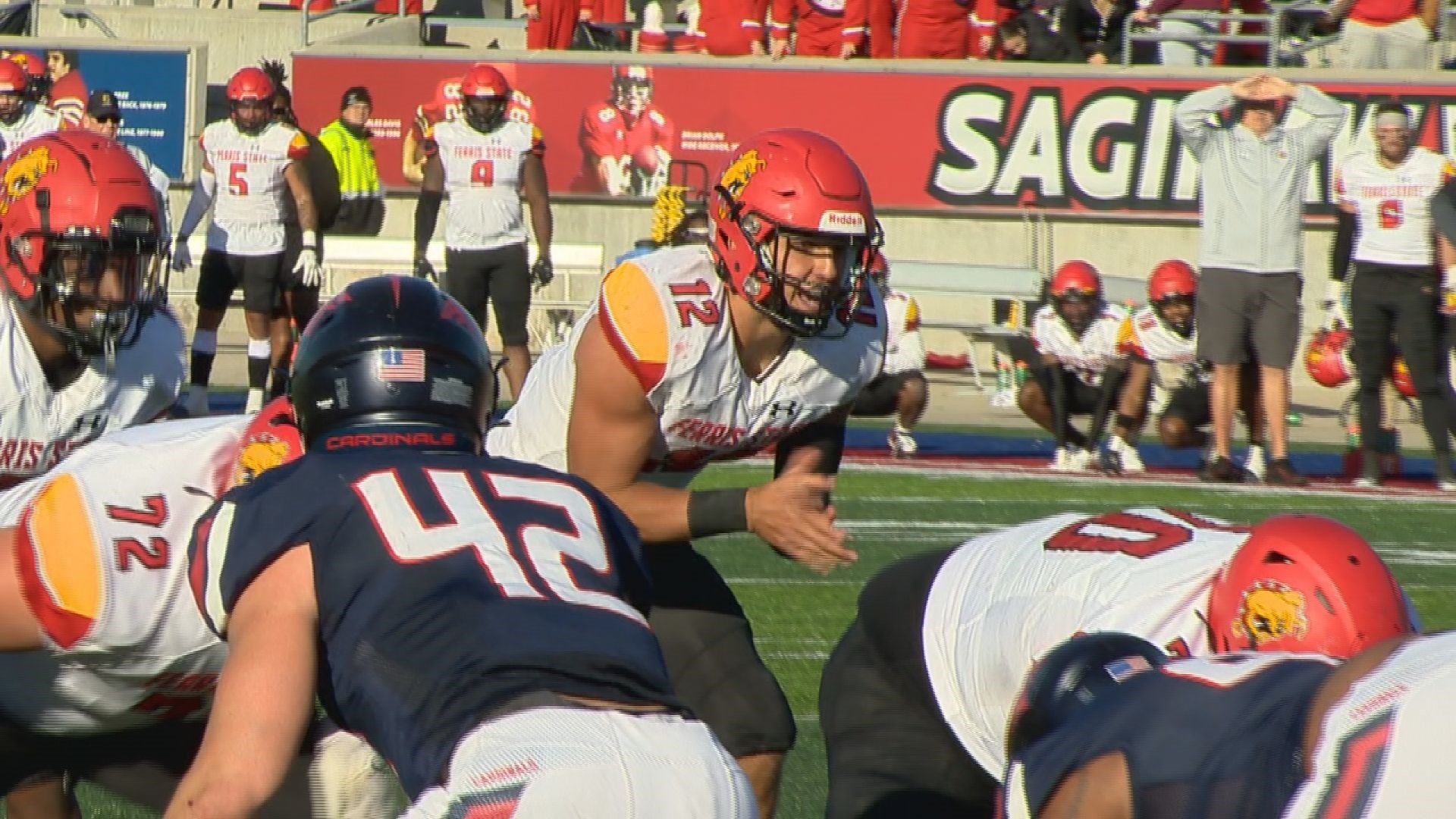 The nation's top-ranked Ferris State University Bulldogs overcame adversity on the road Saturday.