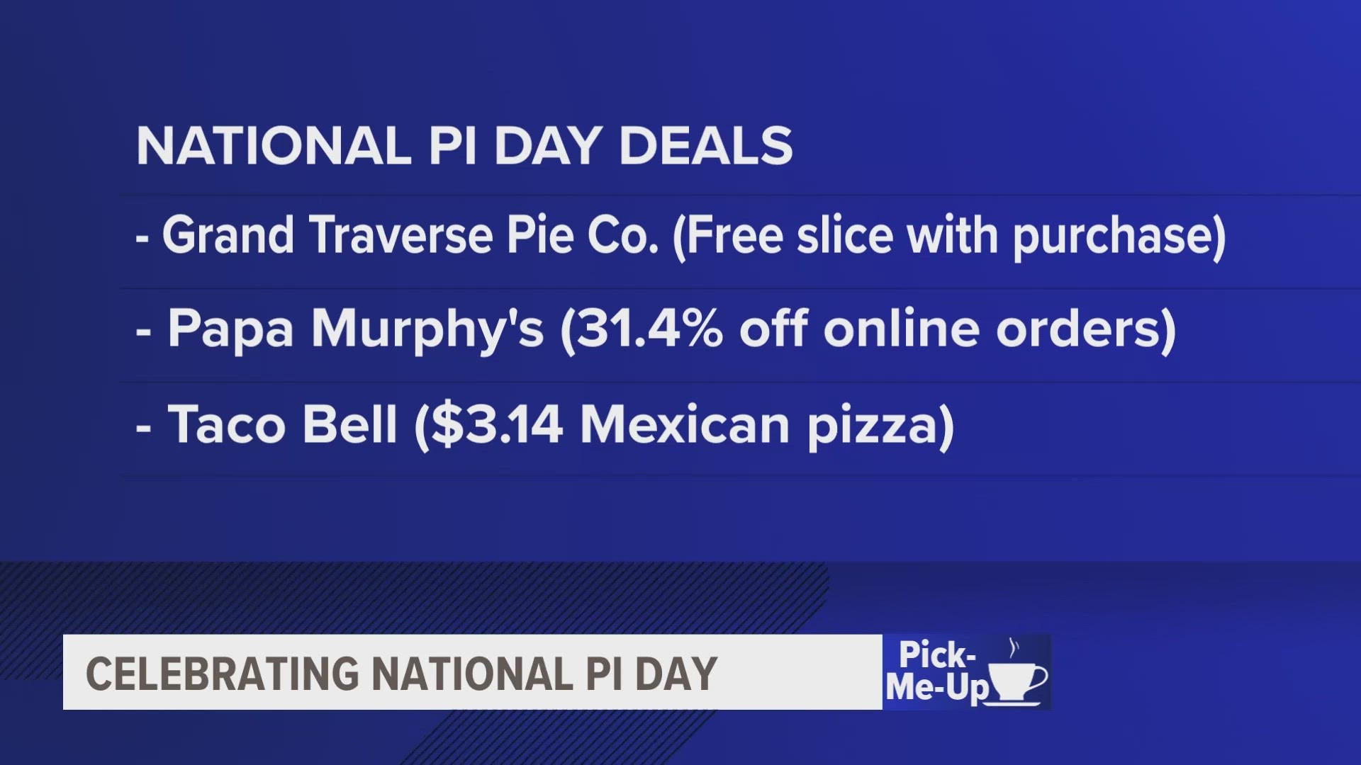It's Pi Day! Here's what deals you can take advantage of to celebrate.