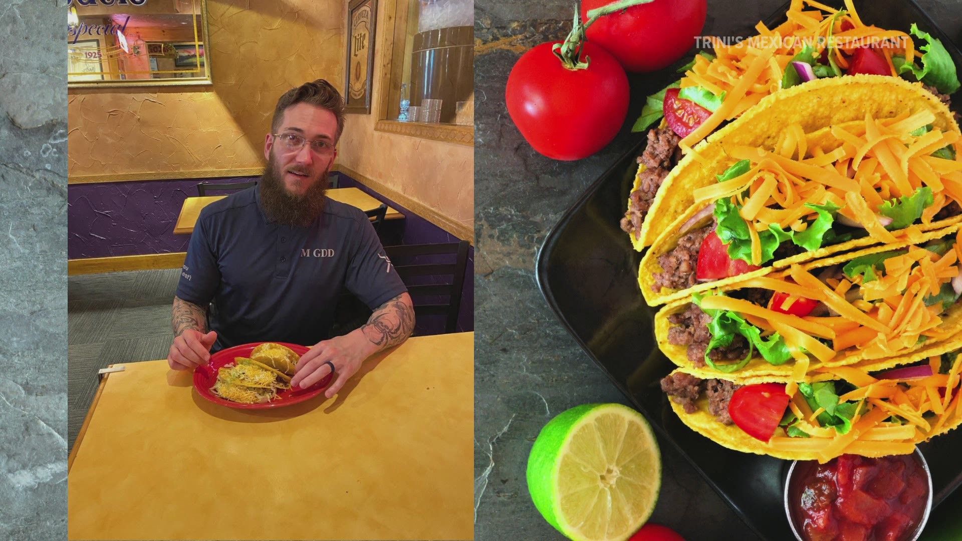 Professional eater Mark Gdd visited Trini’s Mexican Restaurant to break its taco-eating record. 41 tacos later, Gdd succeeded.