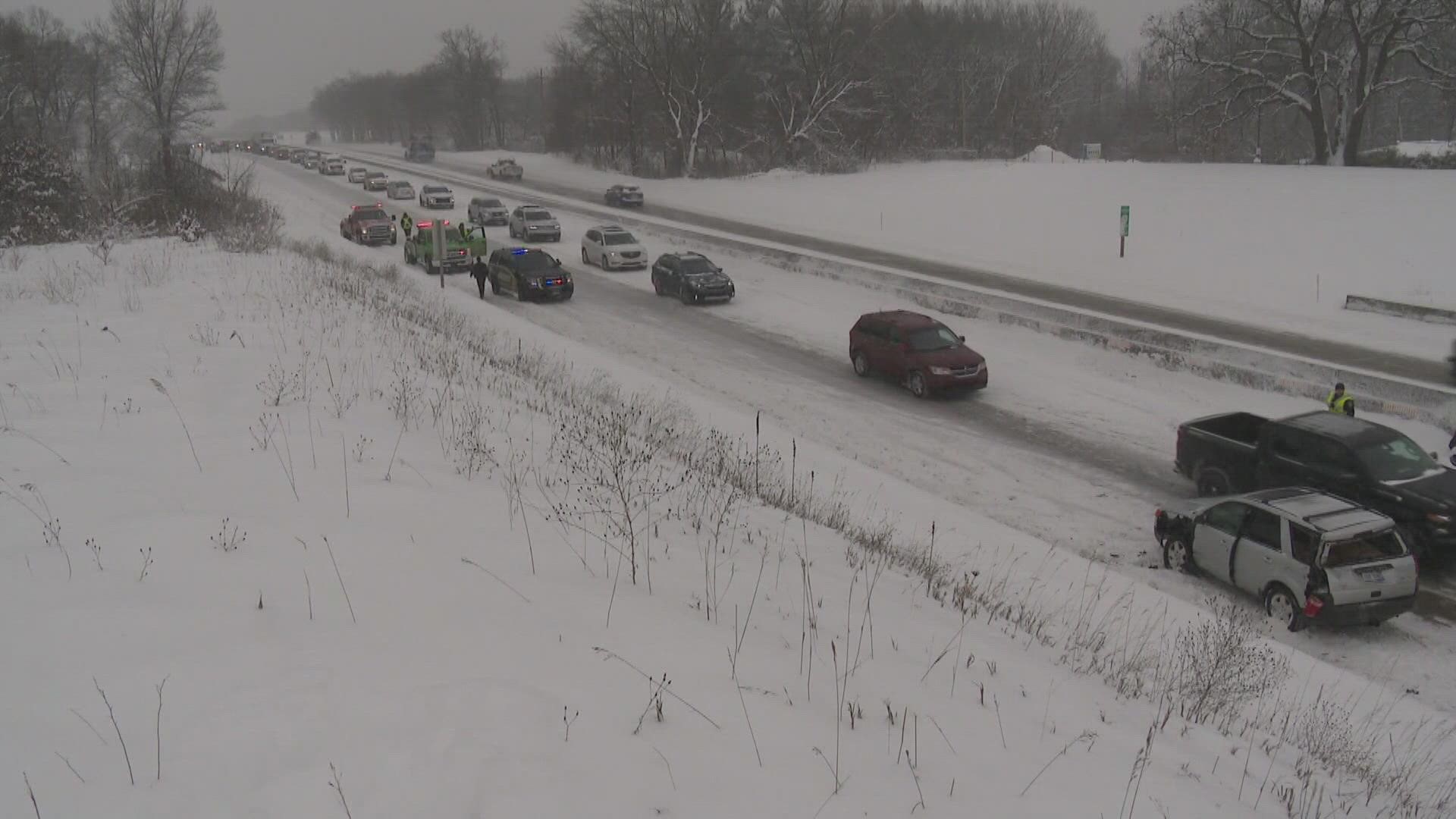 During the last major snowfall event, they were busy taking 911 calls and responding to multiple crashes and slide-offs.