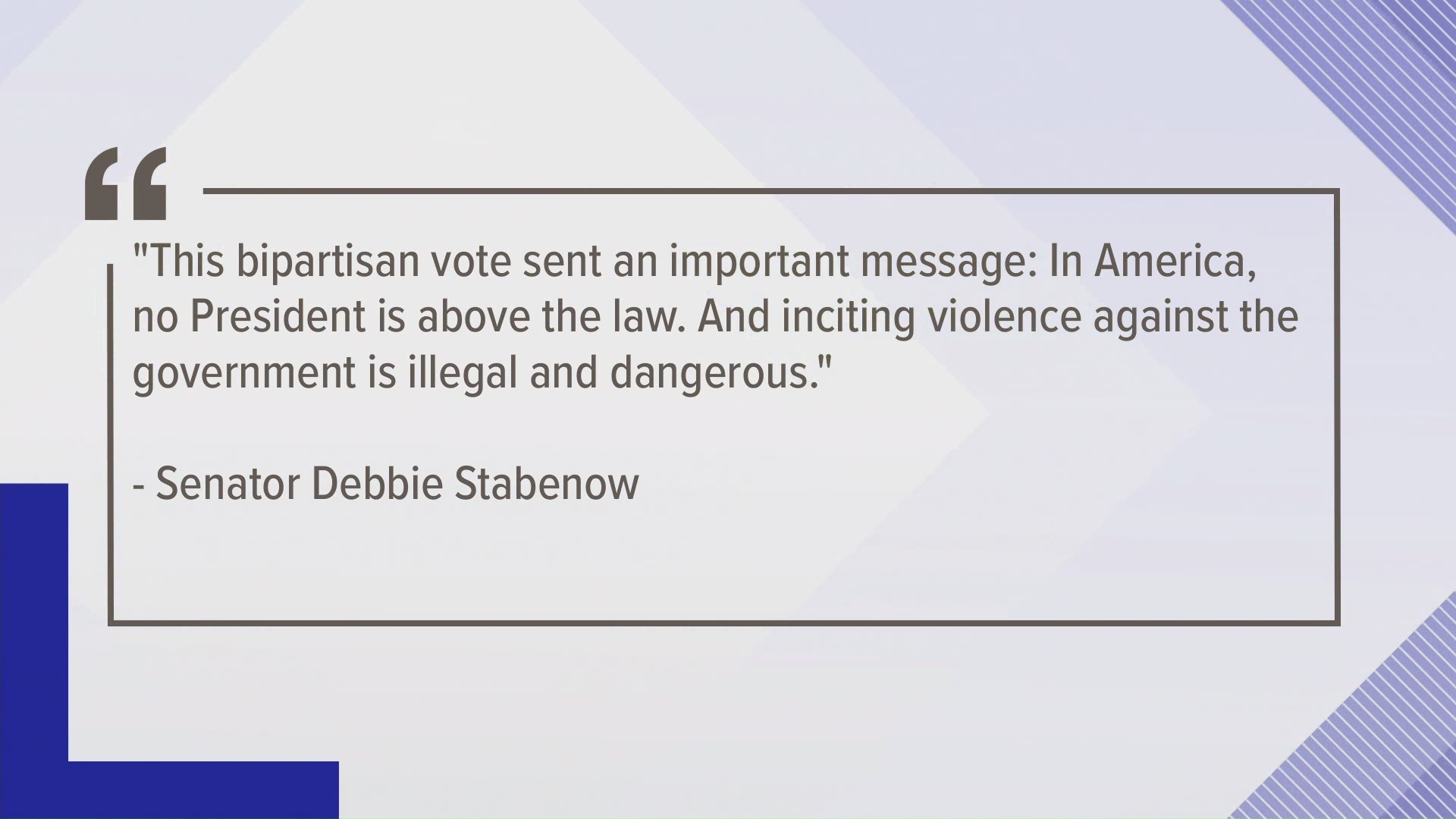 Both Democratic senators voted to convict on the article of impeachment.