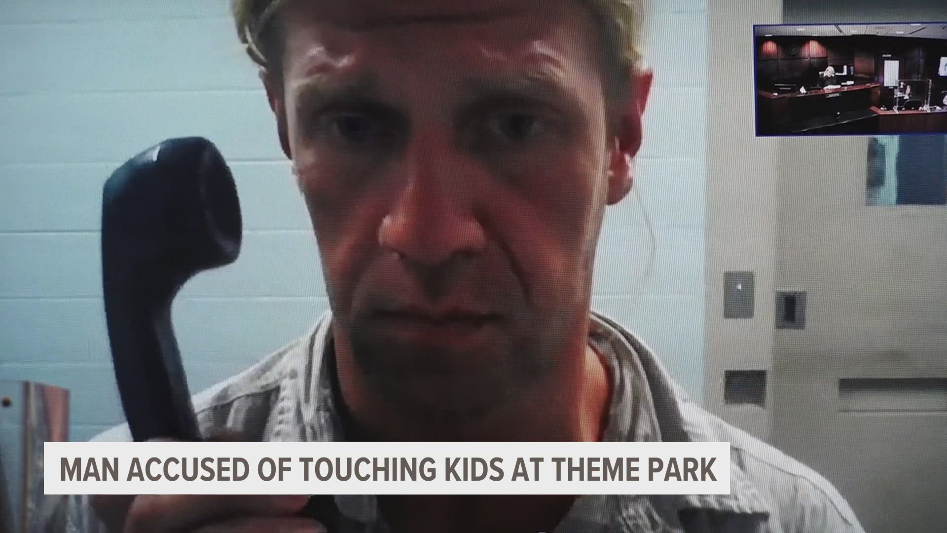 A Mid-Michigan man is accused of inappropriately touching multiple children at a West Michigan theme park.