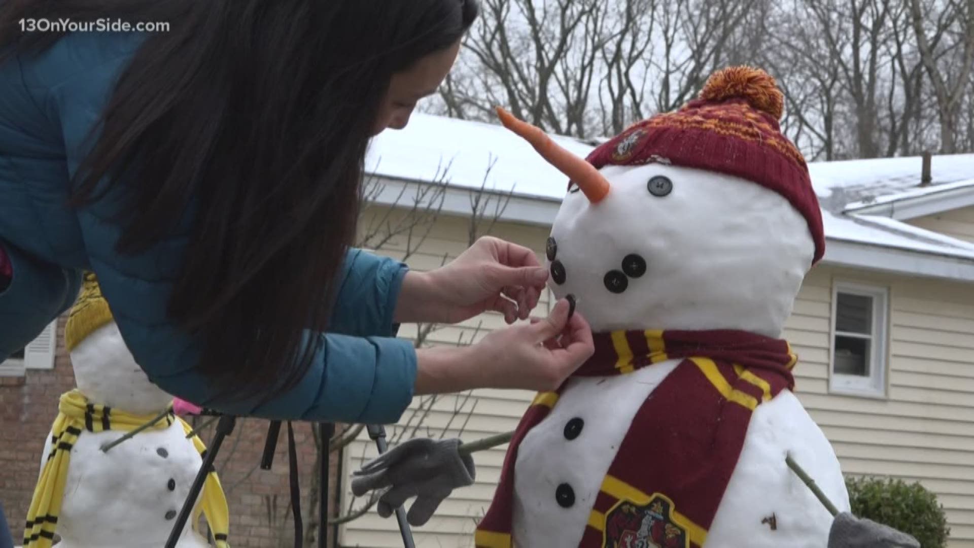 During the COVID-19 pandemic, even these snowmen were practicing social distancing.