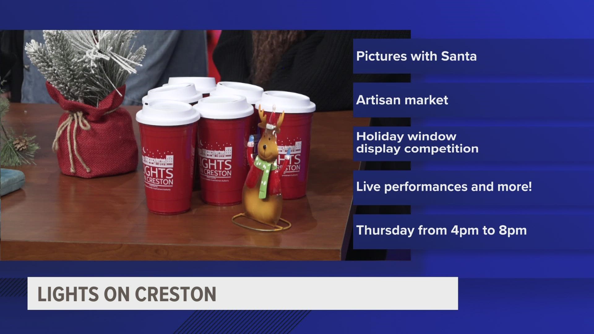 Lights on Creston is kickstarting holiday festivities on Thursday, complete with local business markets, special food and drinks and a visit from Santa!