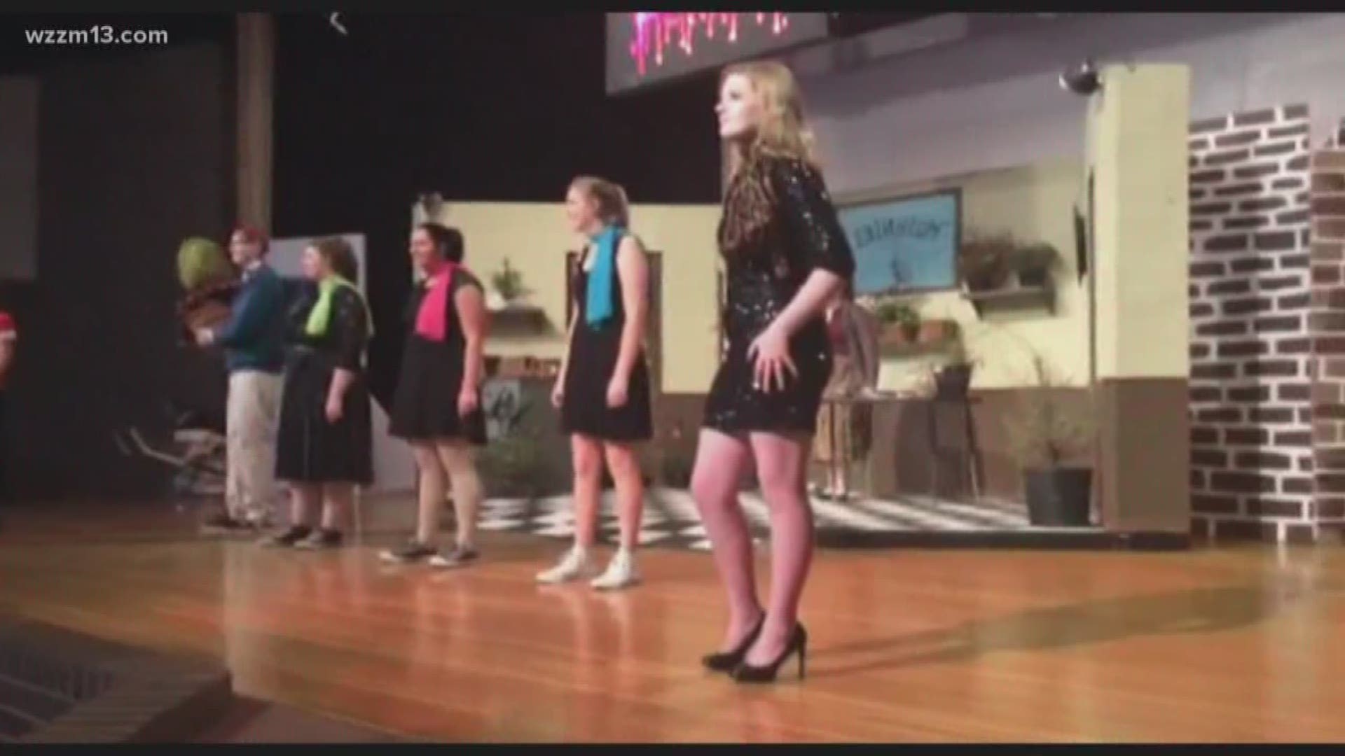 Enjoying an amazing performance at Kent City High School