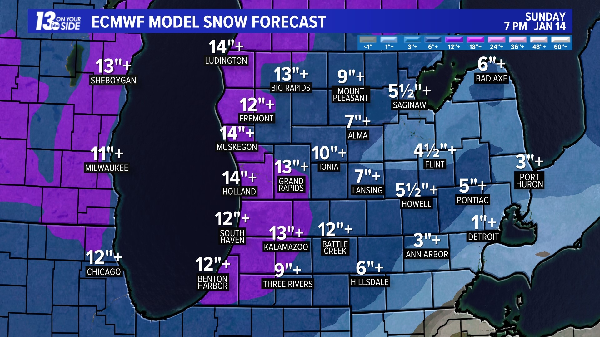 Euro Model Snow Forecast - January 12-21, 2024