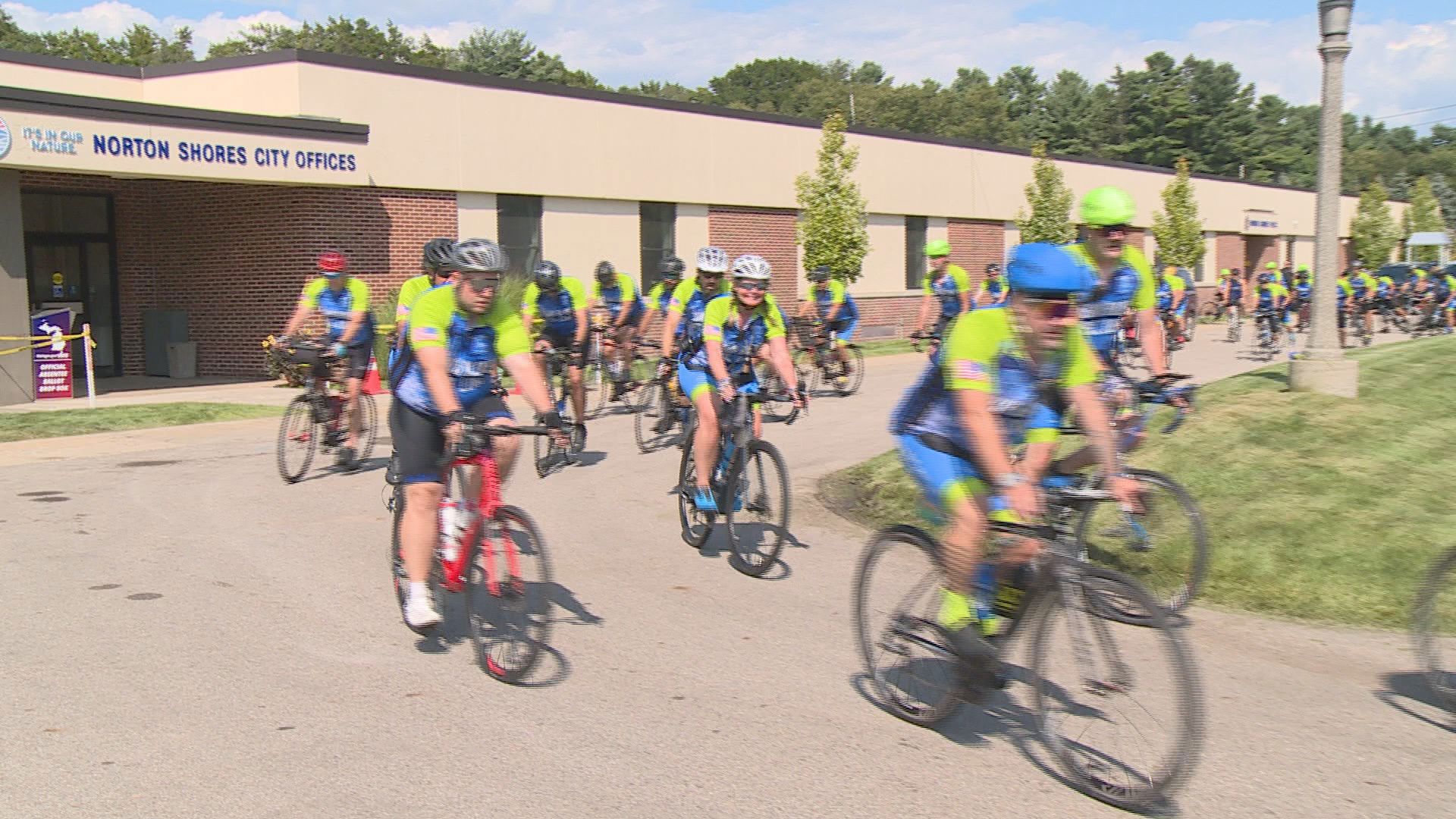 A Michigan group of cyclists aim to honor deceased officers and support their families during annual bike ride.