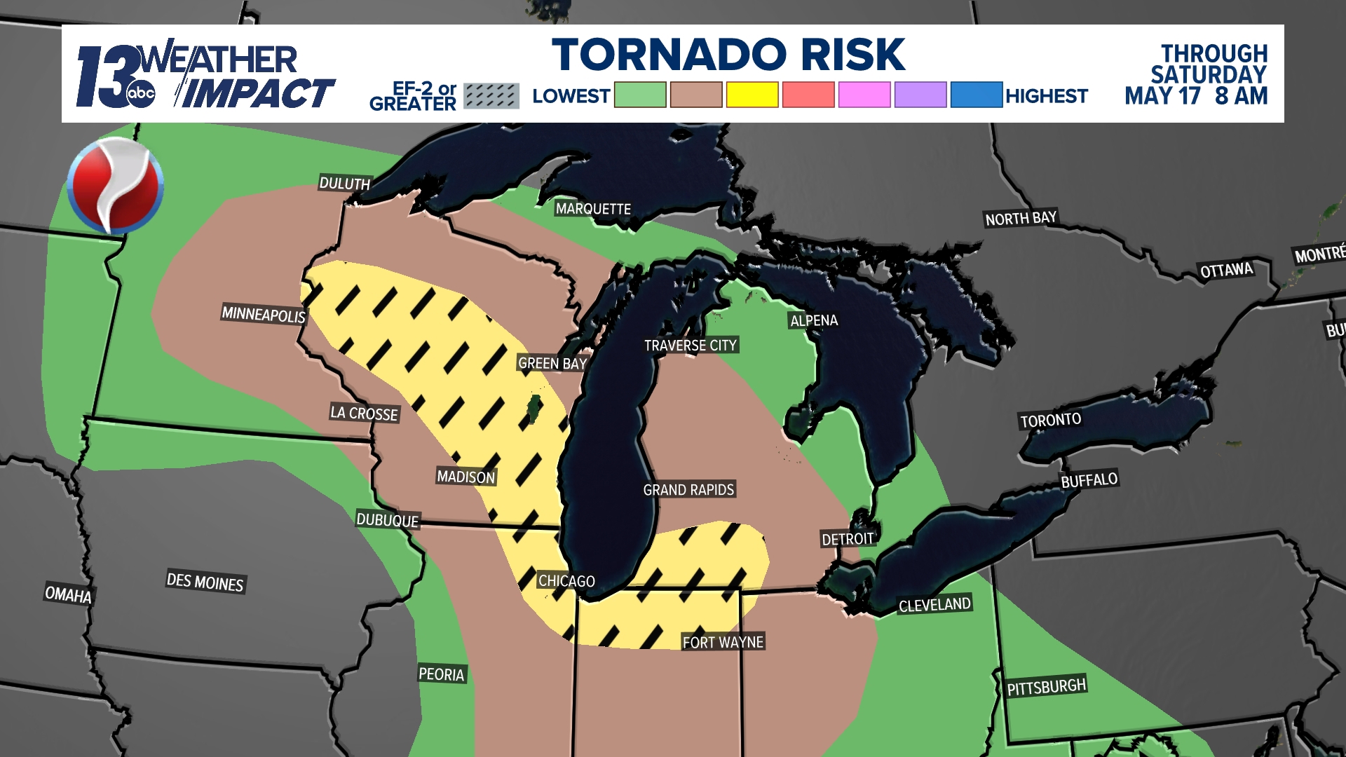 Tornado watch issued | All of West Michigan impacted | wzzm13.com
