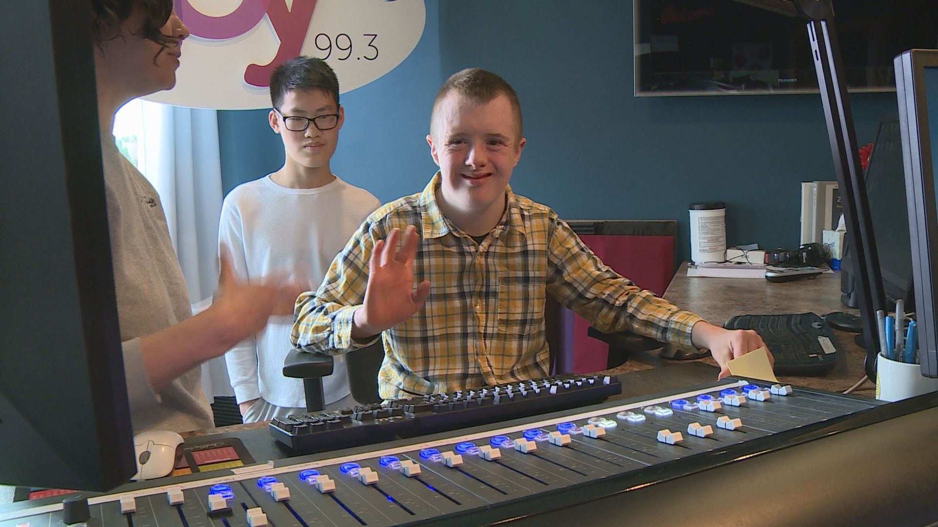 Eighth graders participating in the Inclusive Education Program at Zeeland Christian School visited Joy 99.3 on a unique field trip that highlights their passion.