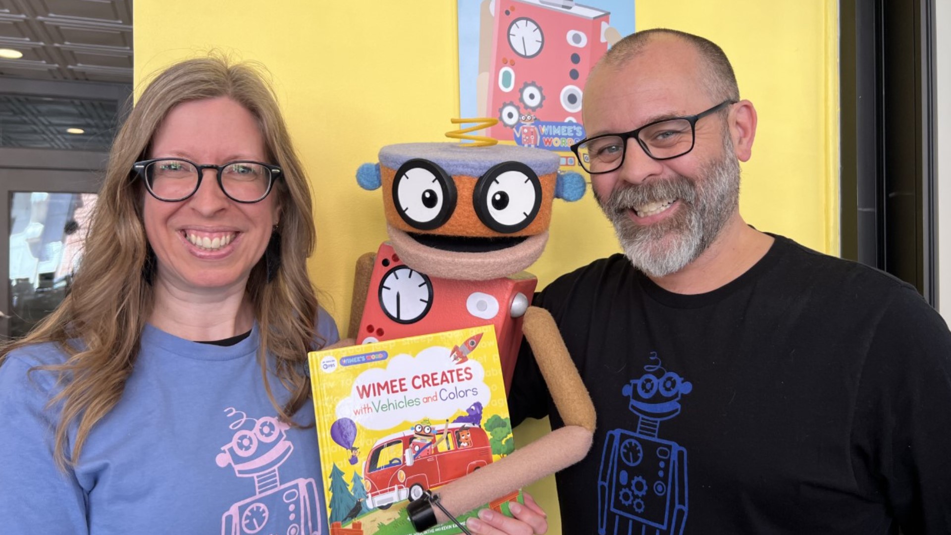 Wimee the Robot has his own books and television show aimed at promoting early literacy, and a new release from Wimee is coming soon.