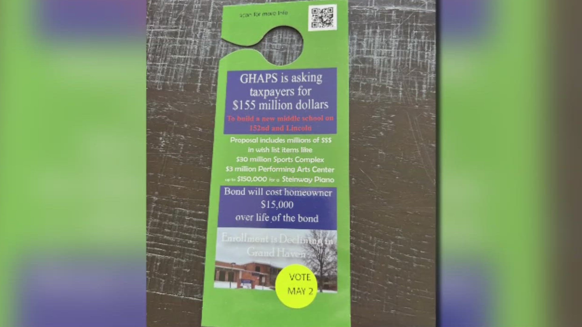 'Misleading' anti-school-bond flyers in Grand Haven